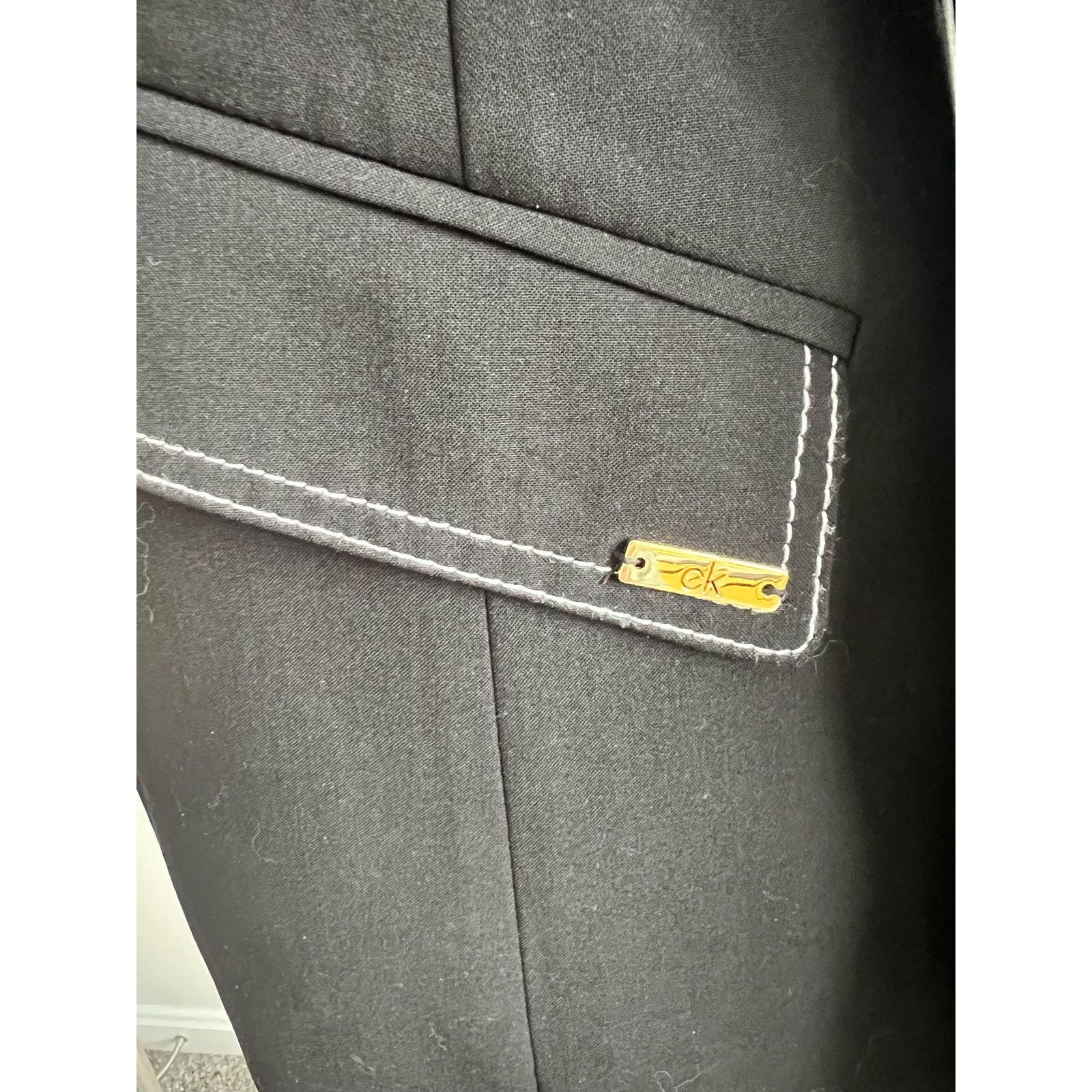 Calvin Klein Calvin Klein Single Button Classic Black Blazer Size 6 Size M / US 6-8 / IT 42-44 - 3 Thumbnail