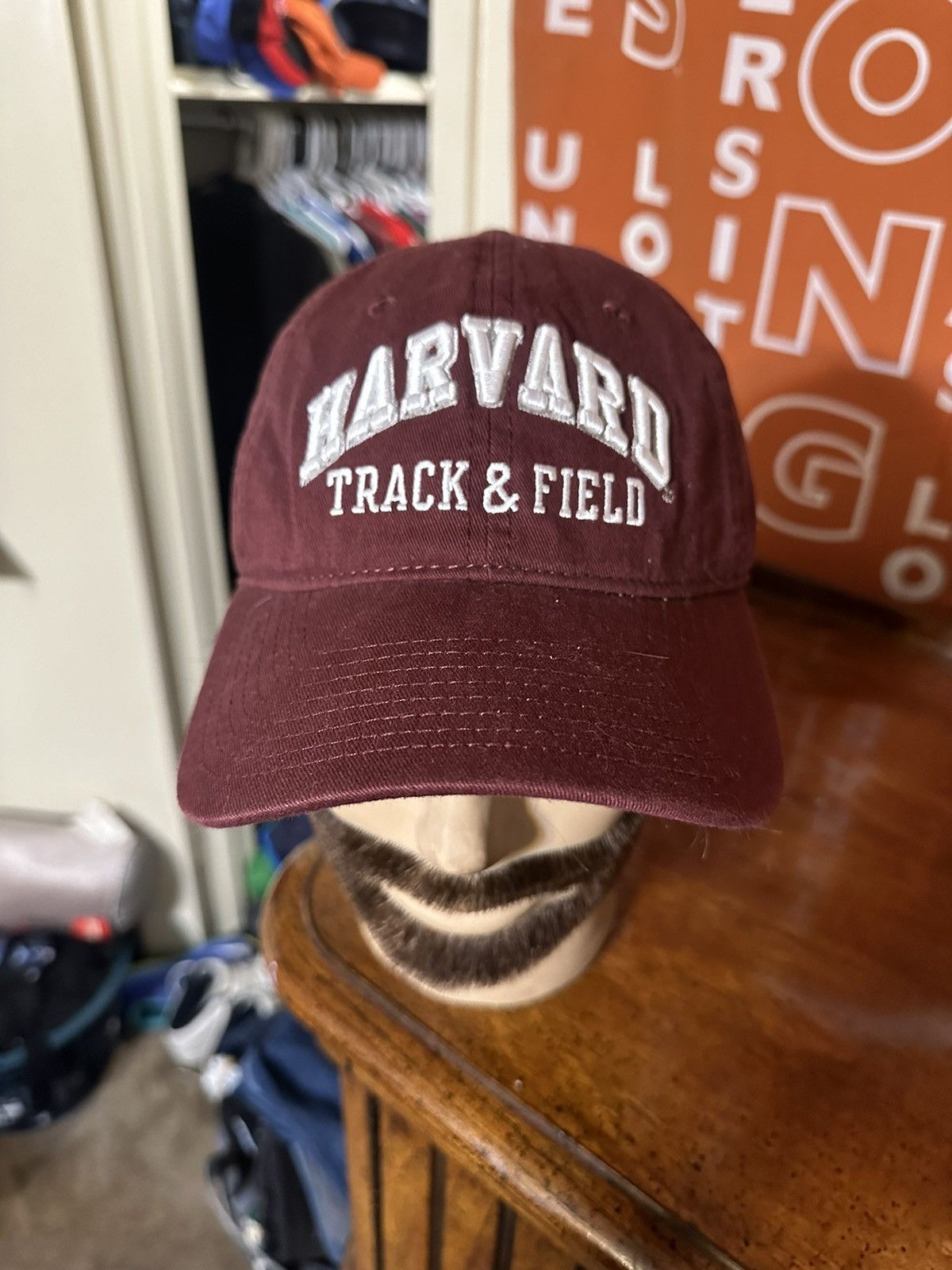Champion × NCAA × Vintage Vintage NCAA Champion Harvard “track & field” hat 00s Size ONE SIZE - 2 Thumbnail
