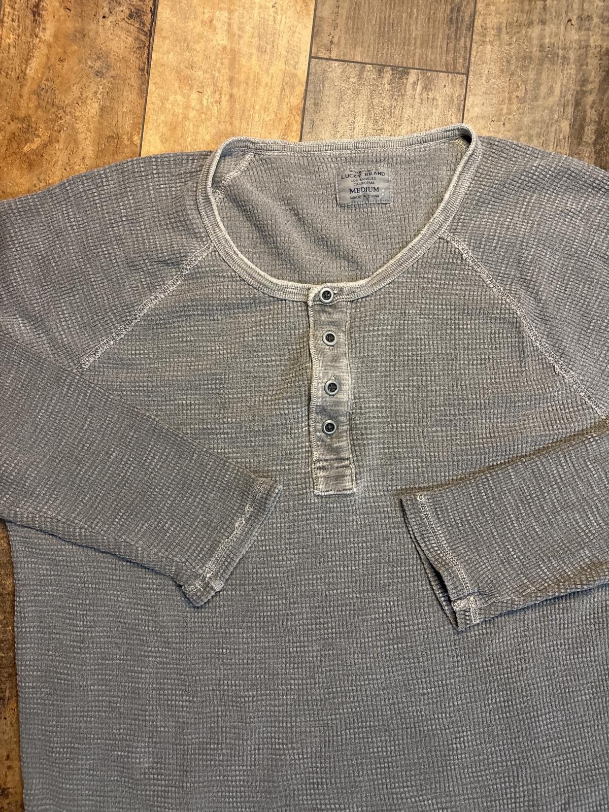 Lucky Brand Lucky Brand Men's Long Sleeve Thermal Shirt Gray Size M Size US M / EU 48-50 / 2 - 5 Thumbnail