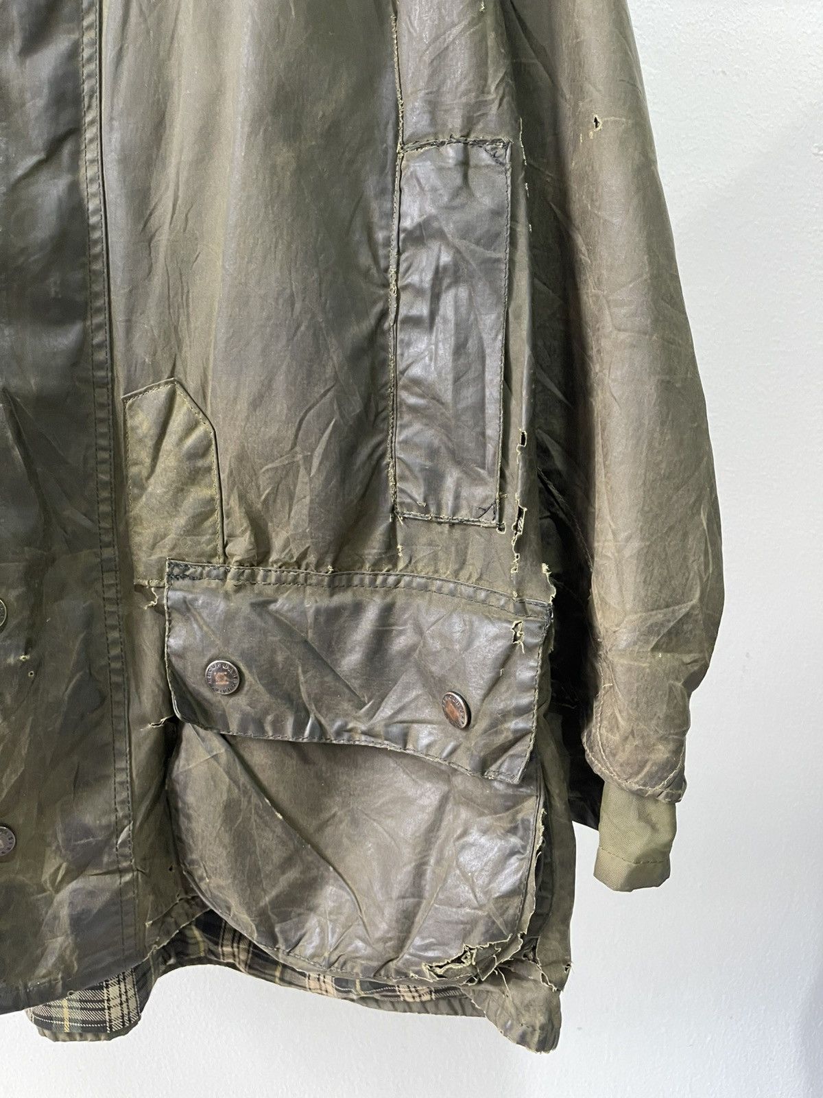 Barbour Distresssed Barbour Wax Jacket Size US L / EU 52-54 / 3 - 4 Thumbnail
