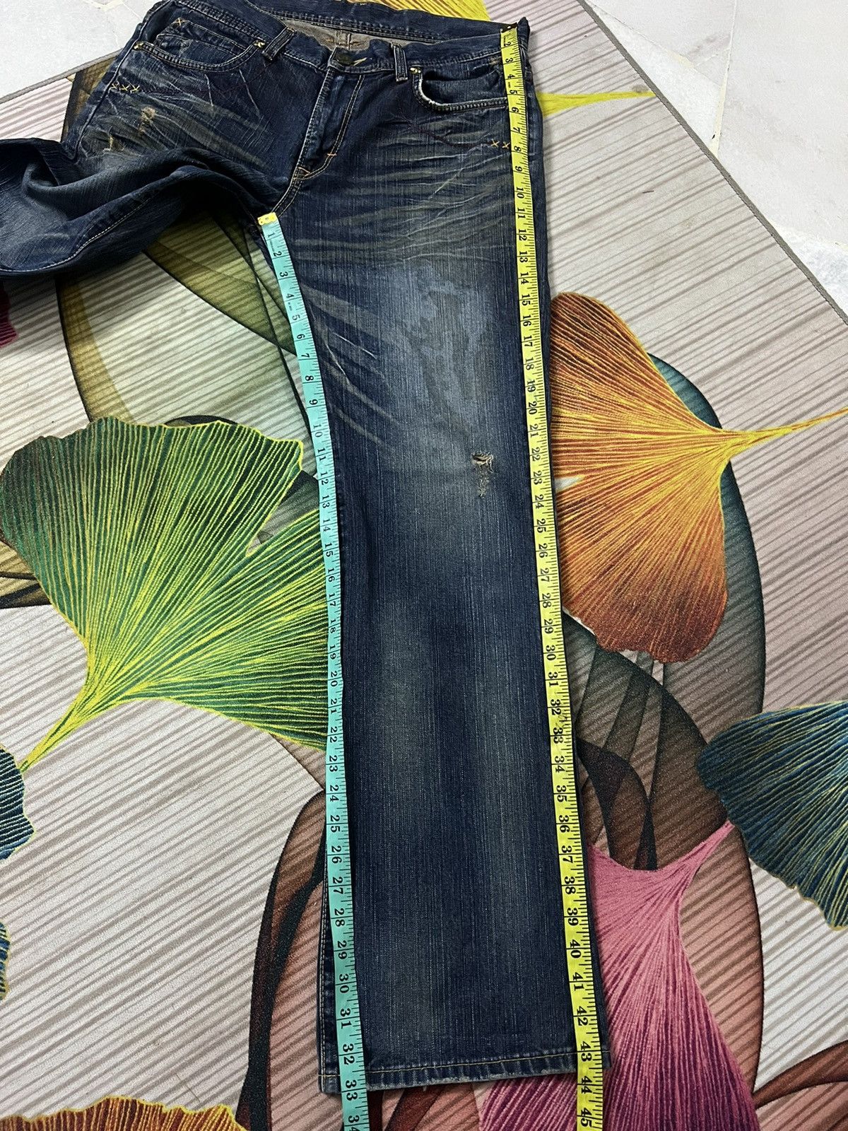 Japanese Brand × Lee × Vintage VINTAGE LEE RIDER DISTRESSED FLARE JEANS JAPAN Size US 33 - 15 Thumbnail