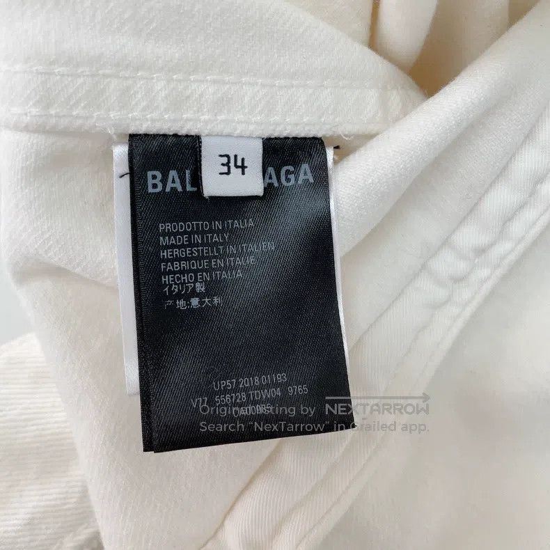 Balenciaga Balenciaga White denim jacket Size XXS / US 00 / IT 34 - 7 Thumbnail