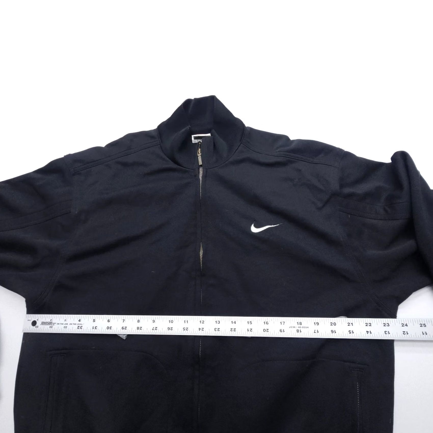 Nike VINTAGE Nike Track Jacket Mens L Black Full Zip Bomber 90s Street Swoosh Sports USA Nike Shirt Seasonal 90s Mens Size US L / EU 52-54 / 3 - 6 Thumbnail