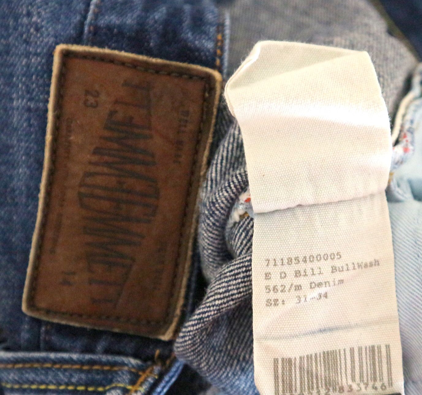 Emmett Emmett Bill Selvedge Denim Jeans W31 L34 Size US 31 - 9 Thumbnail
