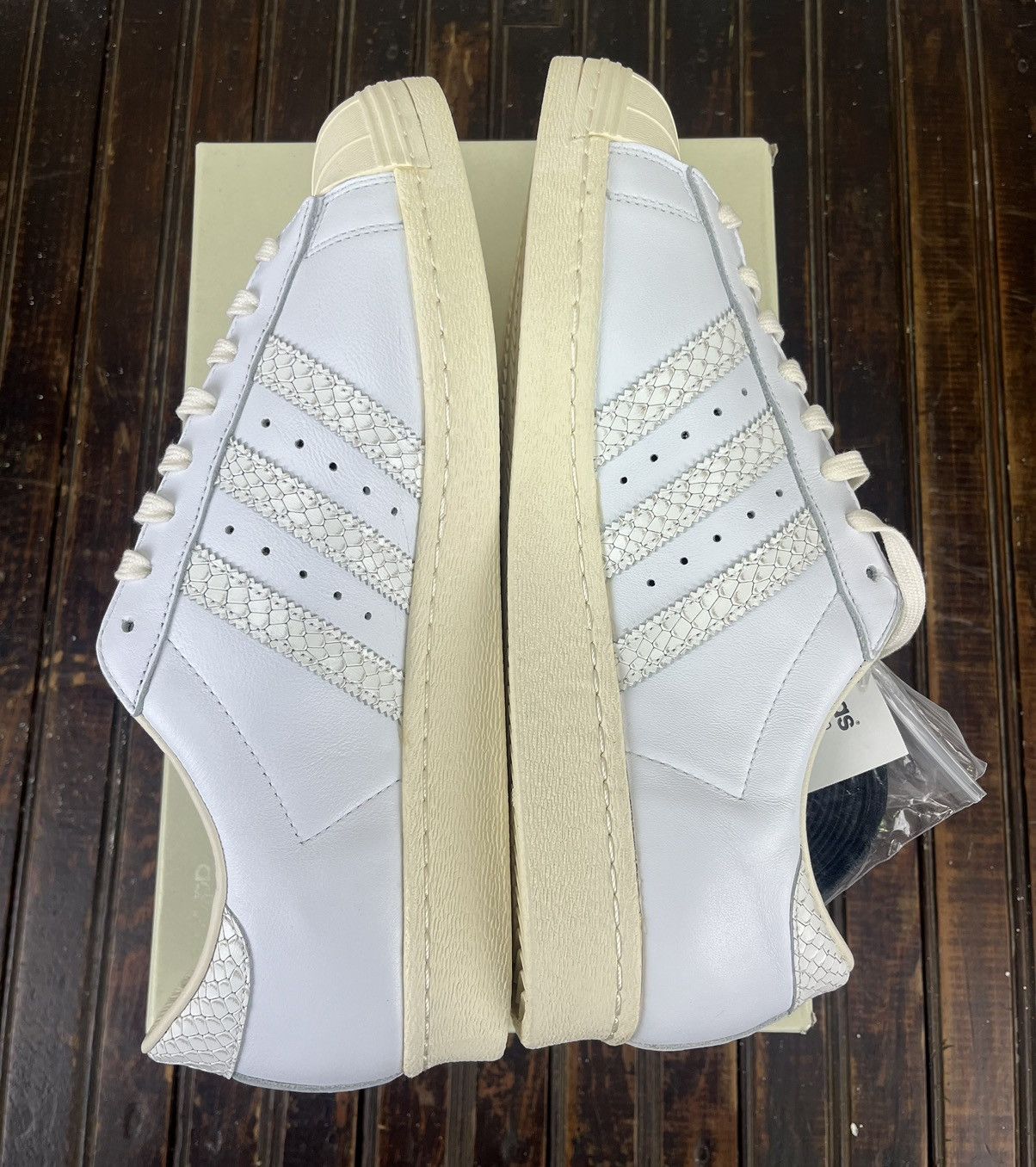 Adidas × Undefeated Undefeated x Adidas Superstar 80v Snakeskin Size US 11 / EU 44 - 4 Thumbnail