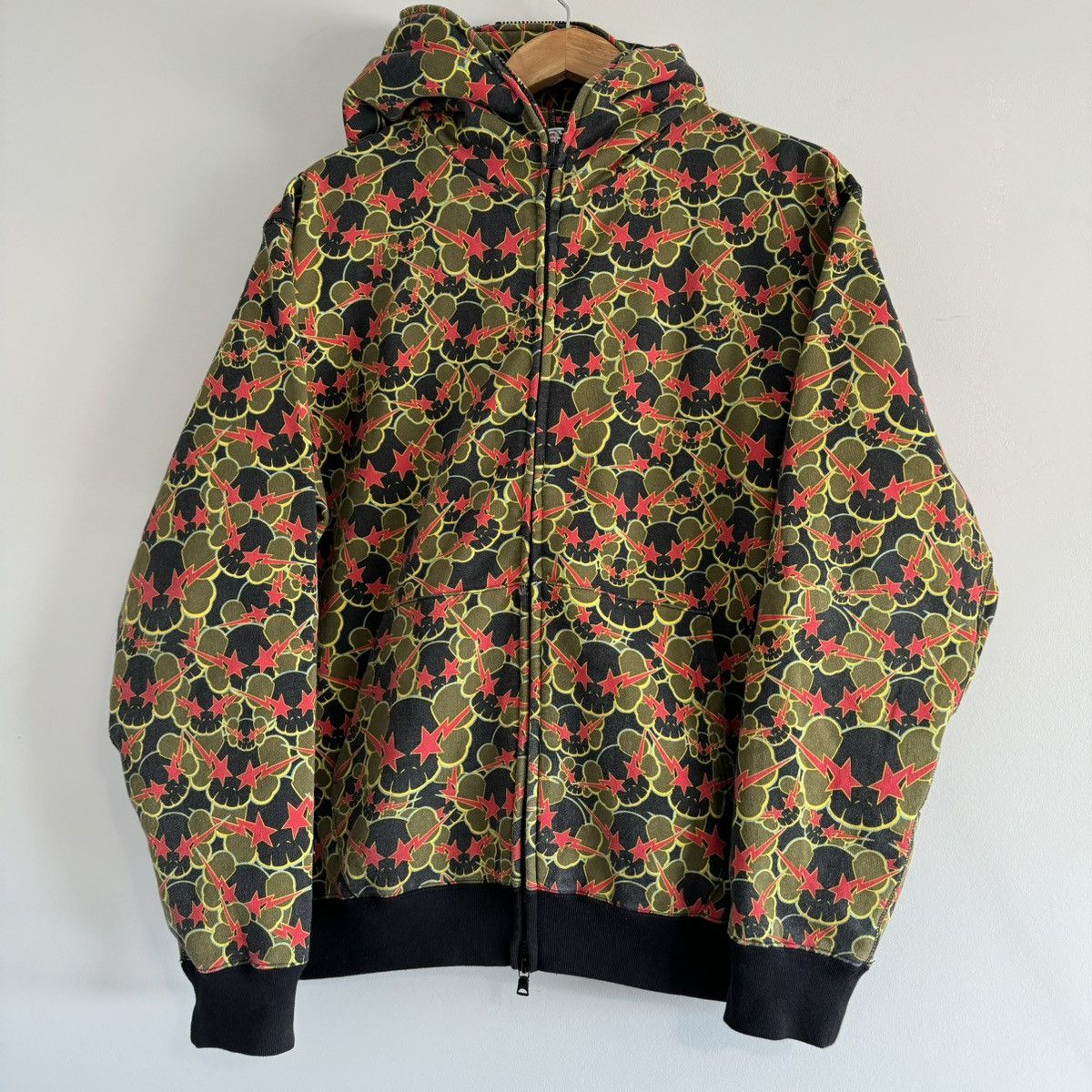 Bape kaws full zip hoodie best sale