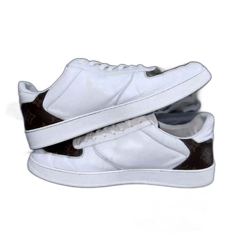 Louis Vuitton lv rivoli white brown sneakers Size US 8 / EU 41 - 1 Thumbnail