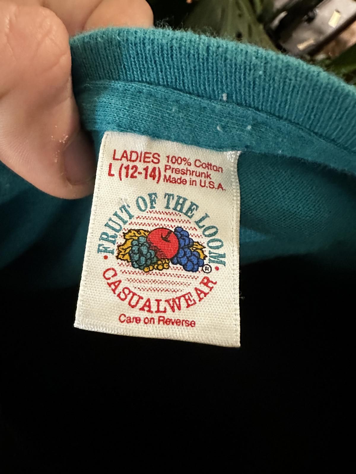Fruit Of The Loom Fruit of the Loom Ladies' Casual T-Shirt in Teal - Size L Size US L / EU 52-54 / 3 - 2 Thumbnail
