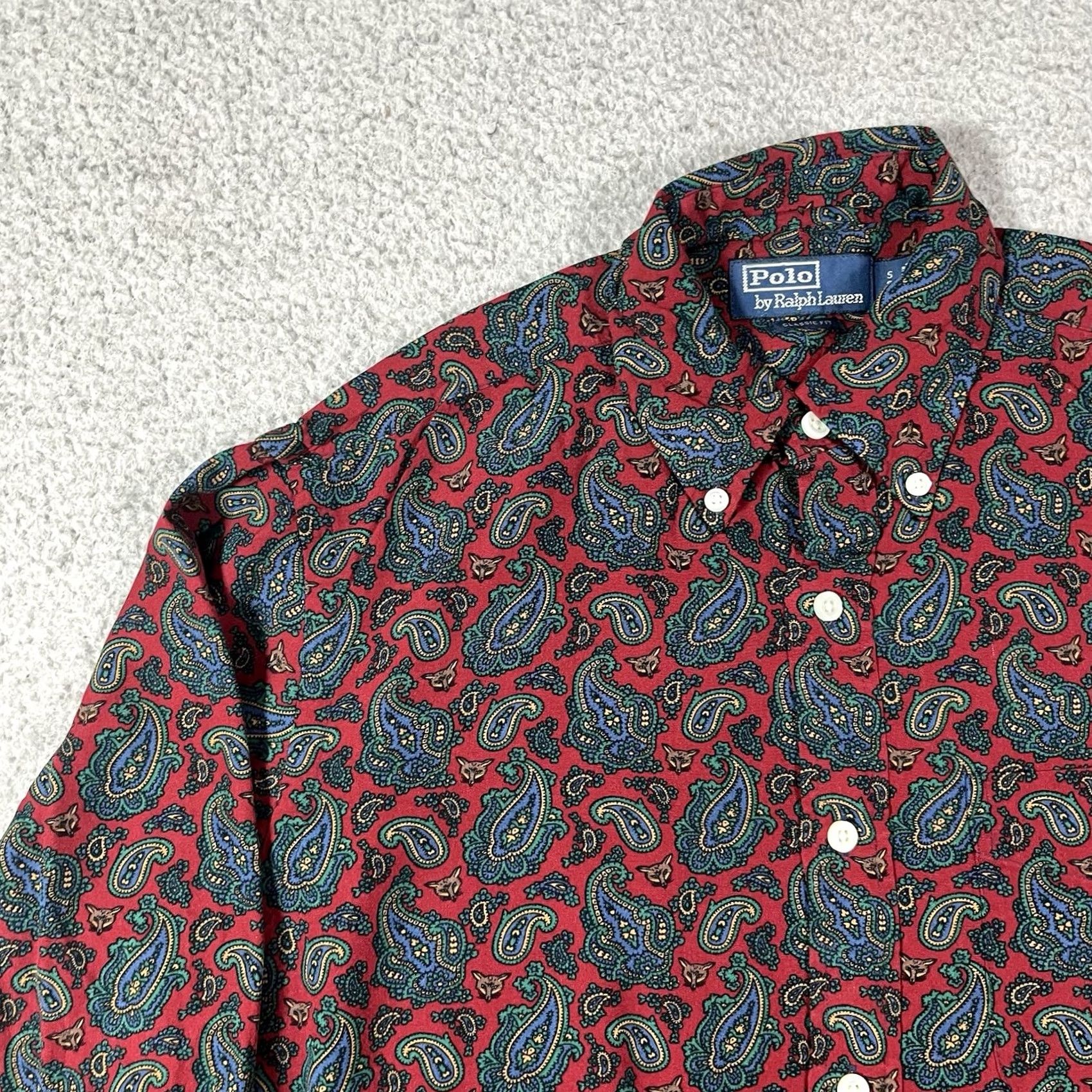 Polo Ralph Lauren Polo Ralph Lauren Shirt Mens S Button Down Long Sleeve Paisley Fox Classic Size US S / EU 44-46 / 1 - 7 Thumbnail