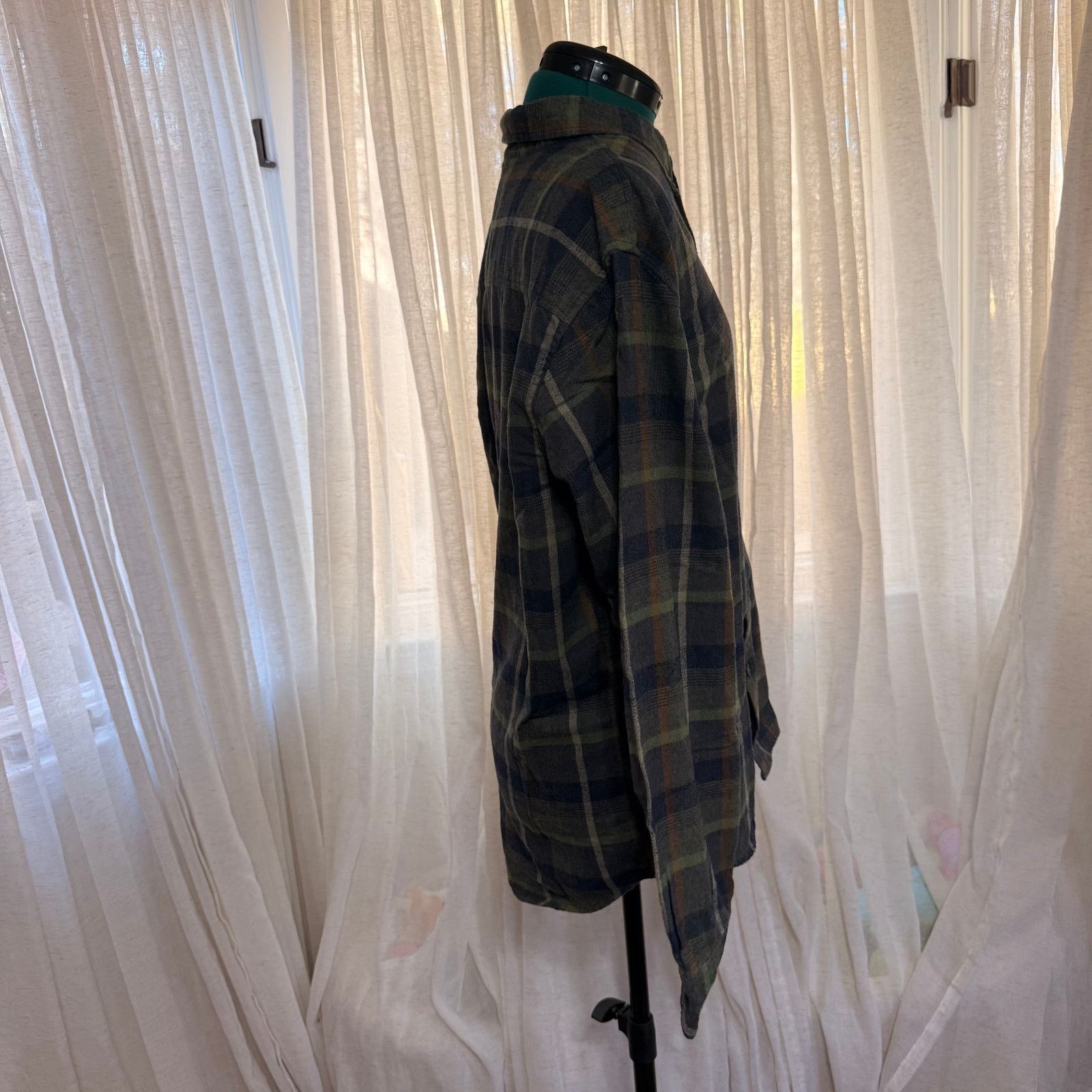 Weatherproof Weatherproof Vintage Olive Plaid Flannel Shirt | Sz L Size US L / EU 52-54 / 3 - 4 Thumbnail