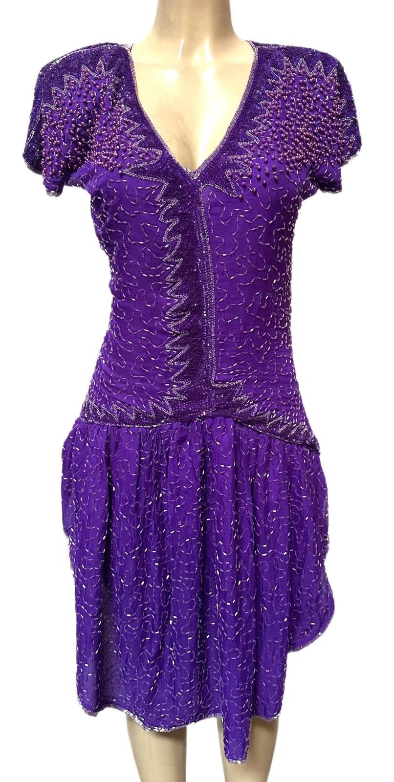 Other Sequin Dress Purple size 10 Size L / US 10 / IT 46 - 1 Preview