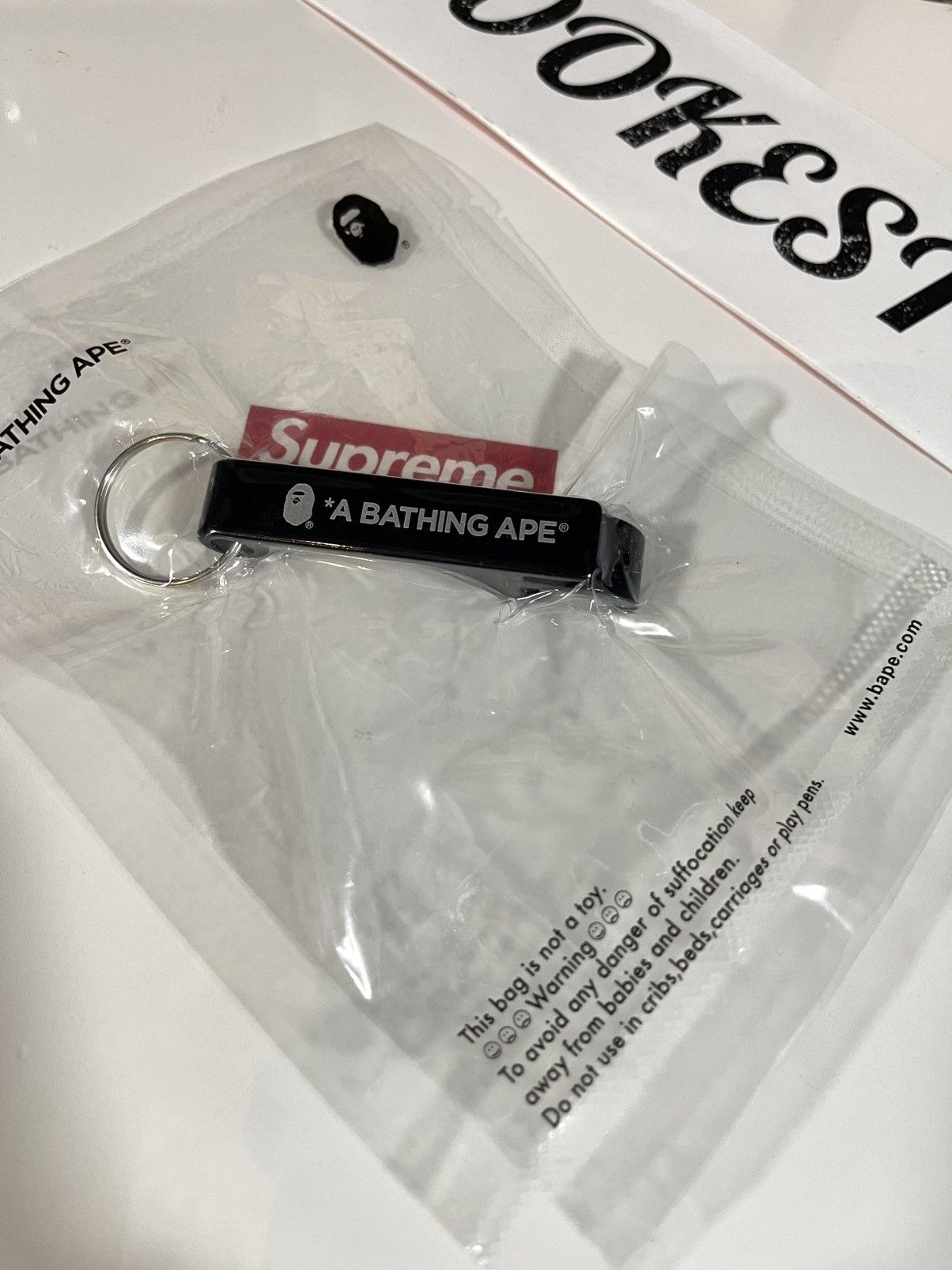 Bape A Bathing Ape Bape Bottle Opener Keychain Black Size ONE SIZE - 5 Thumbnail