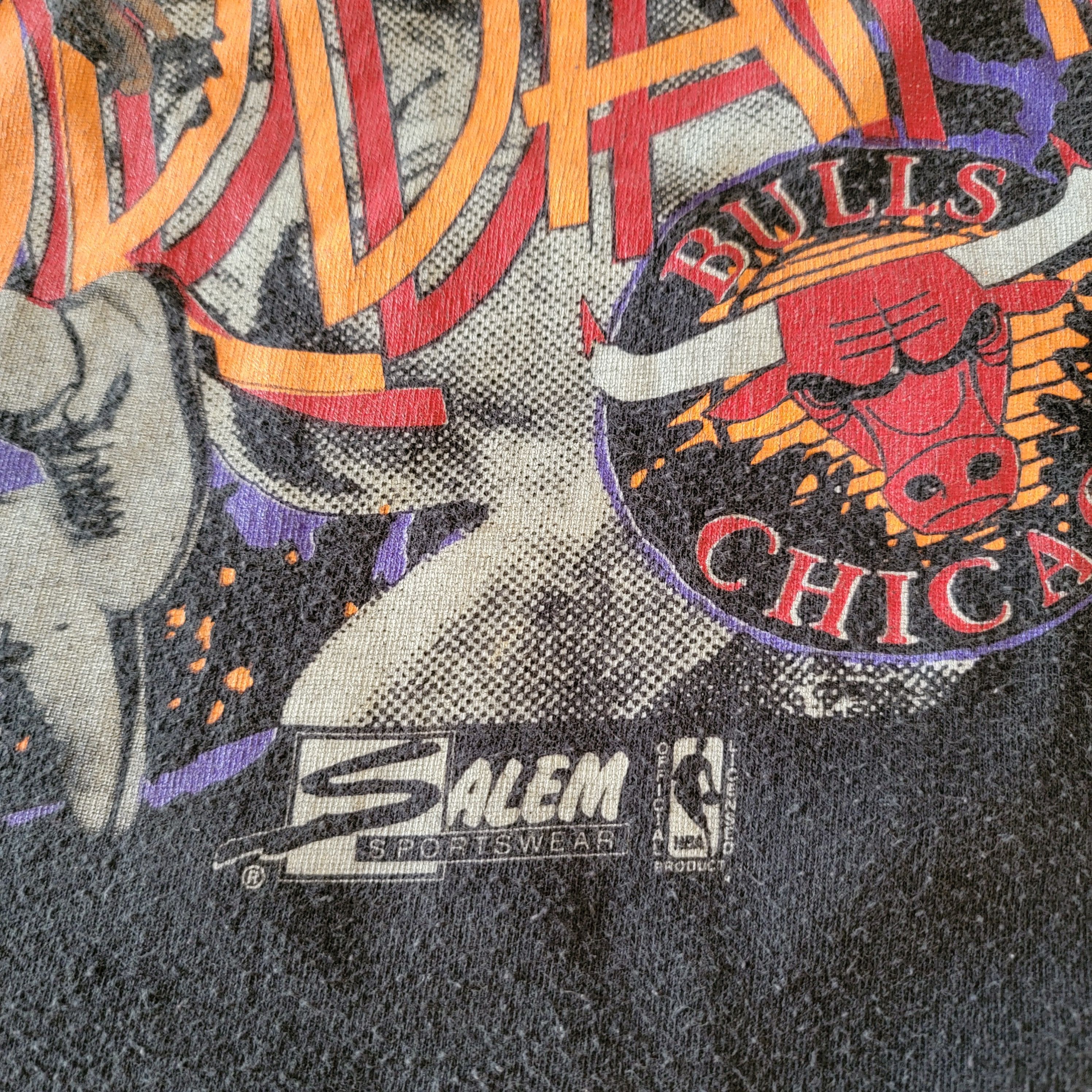 Salem Sportswear × Vintage 90s Michael Jordan Salem Sportswear T-shirt Size US L / EU 52-54 / 3 - 3 Thumbnail