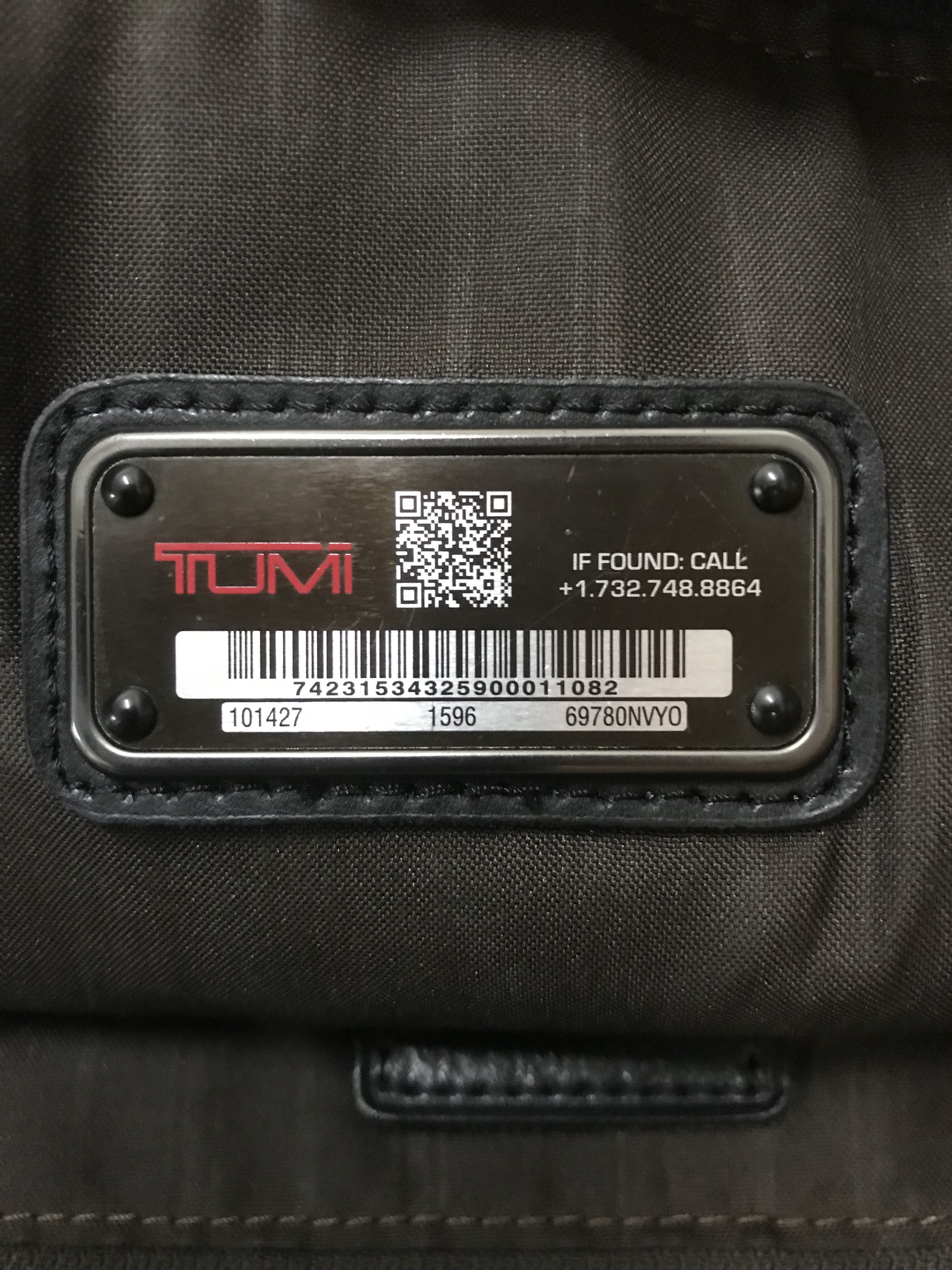 Tumi Tumi Leather Dark Blue Bagpack Size ONE SIZE - 18 Thumbnail