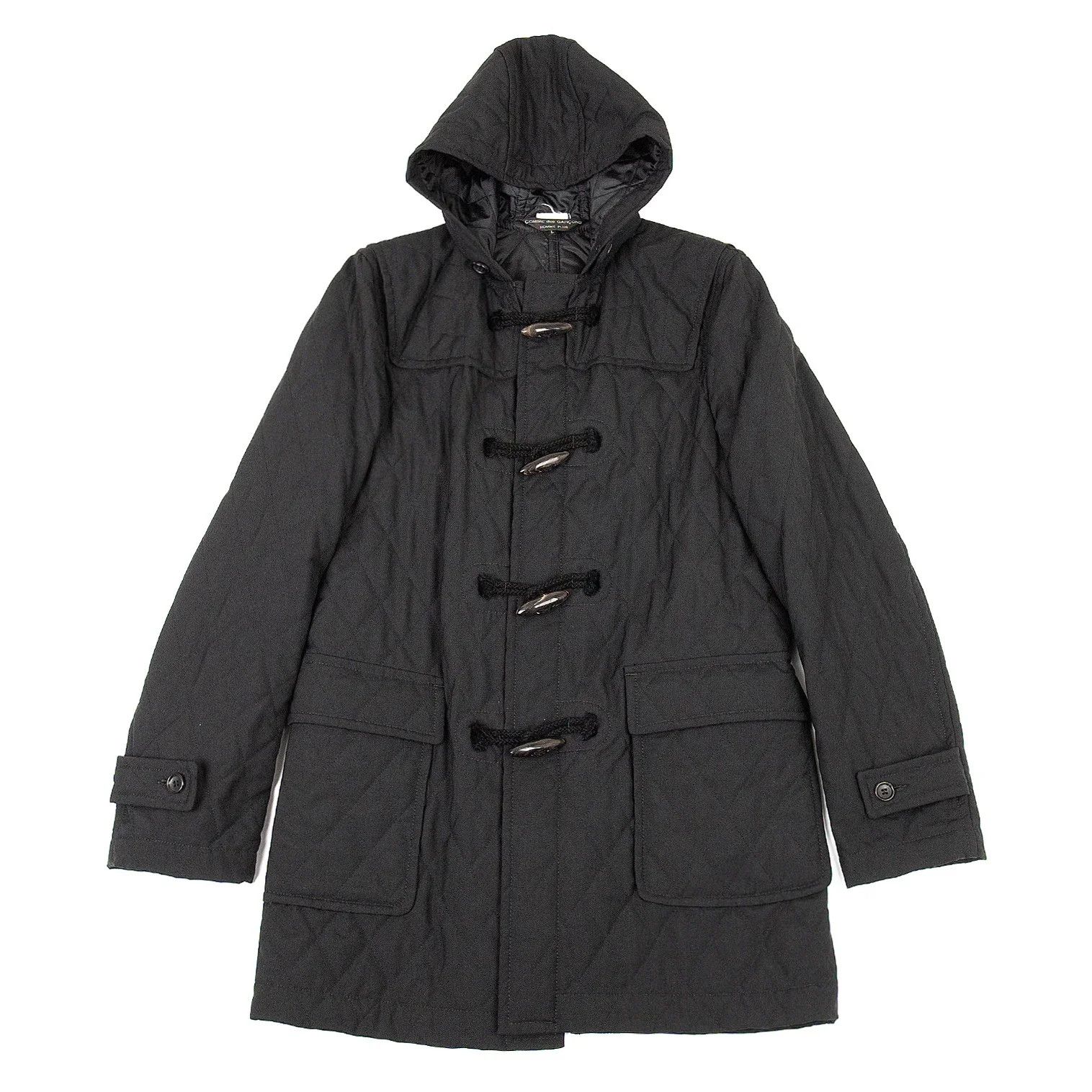 Comme des Garcons Homme Plus Diamond Quilted Duffle Coat in Black, Size L Size US L / EU 52-54 / 3 - 1 Preview