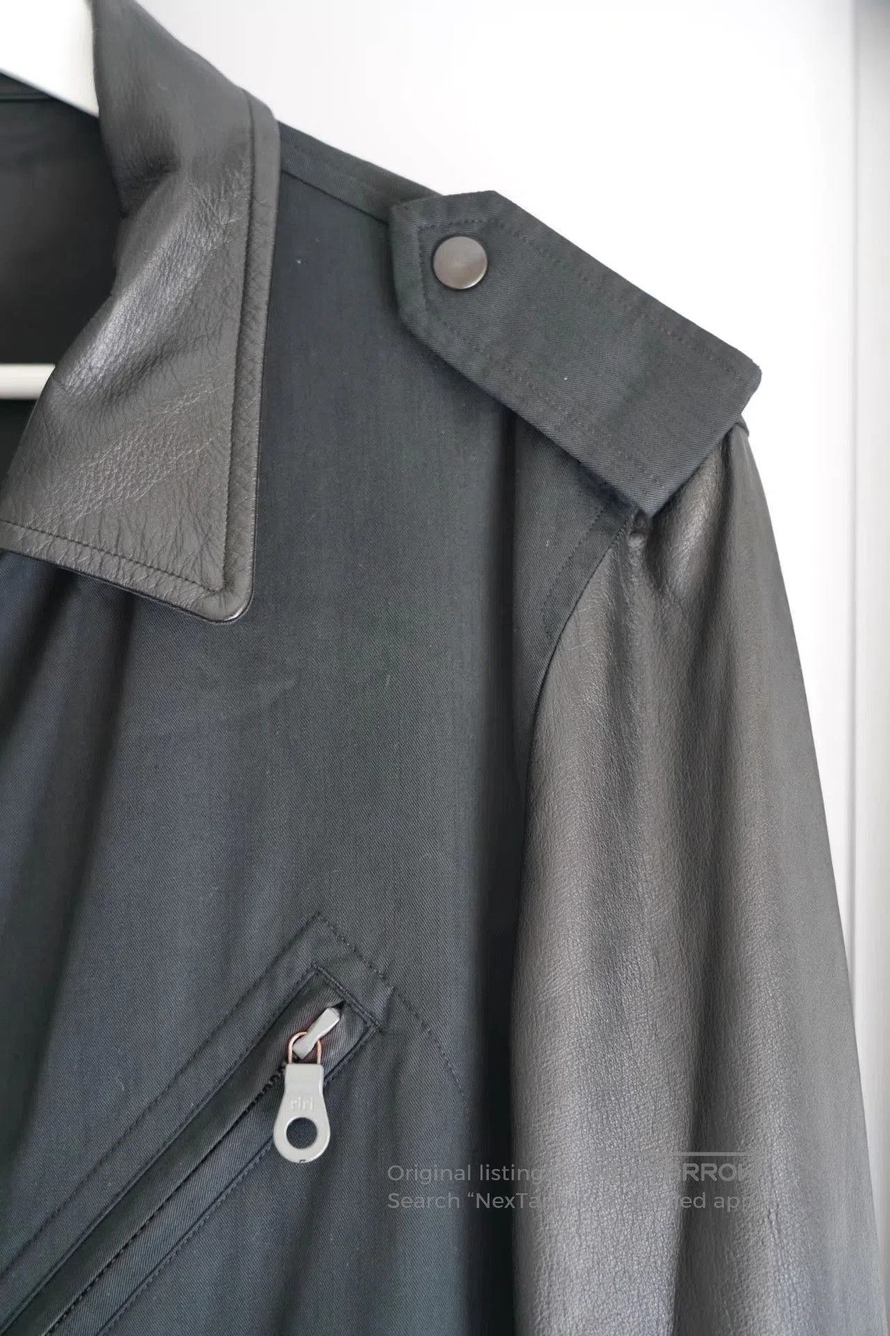 Yohji Yamamoto Black Leather Biker Jacket Size S. Size US S / EU 44-46 / 1 - 4 Thumbnail