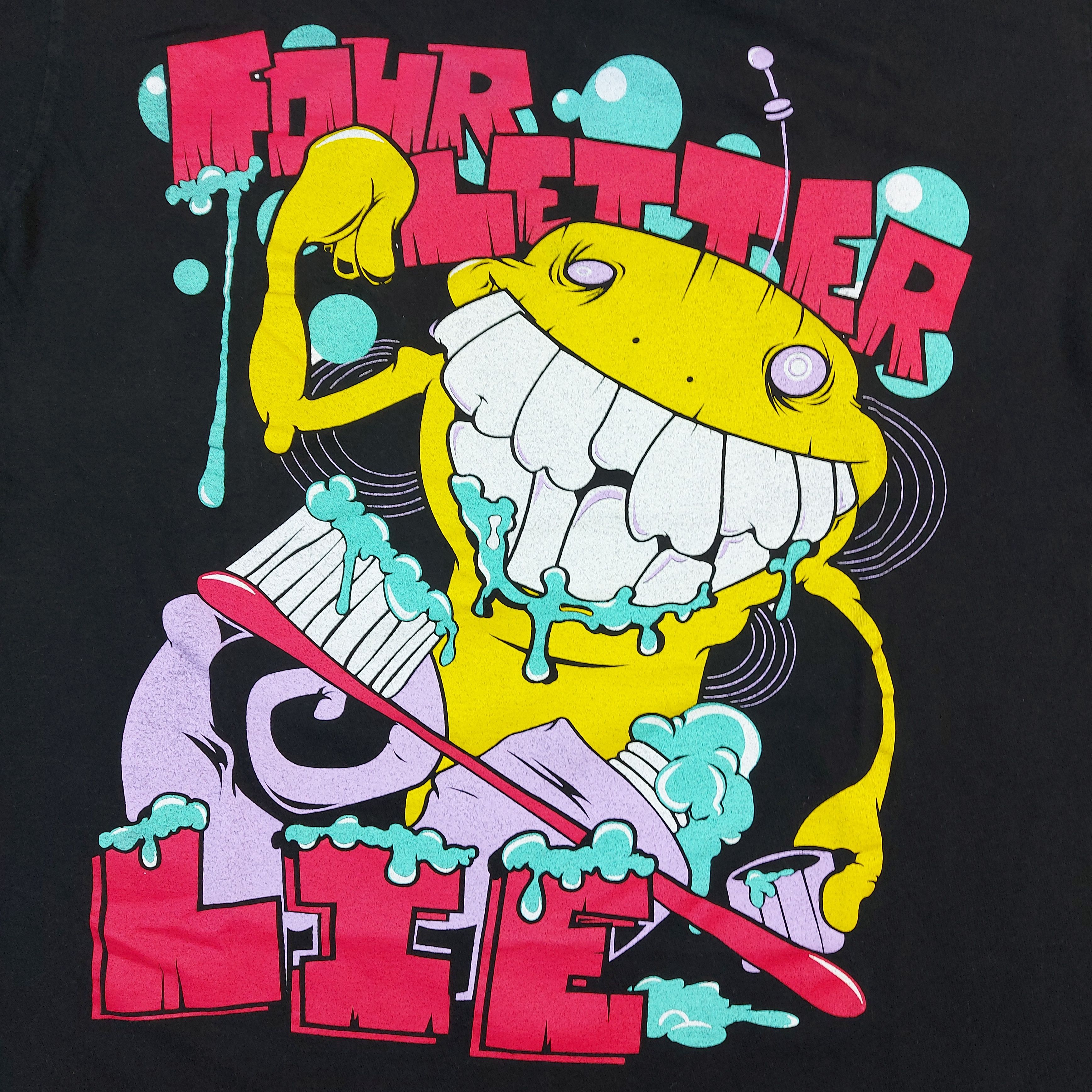 Band Tees Very Rare Vintage Y2K Four Letter Lie Band MySpace Era TEE Size US L / EU 52-54 / 3 - 2 Thumbnail