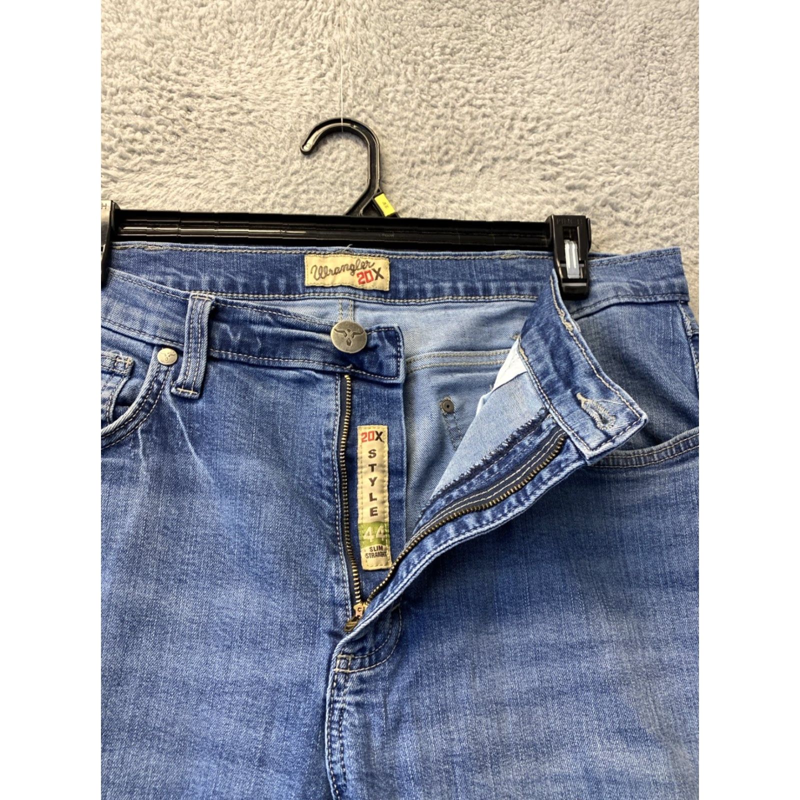 Wrangler Wrangler 20X Extreme Flex Jeans Men Slim Fit Blue 38 Waist 34 Inseam Size US 38 / EU 54 - 2 Thumbnail