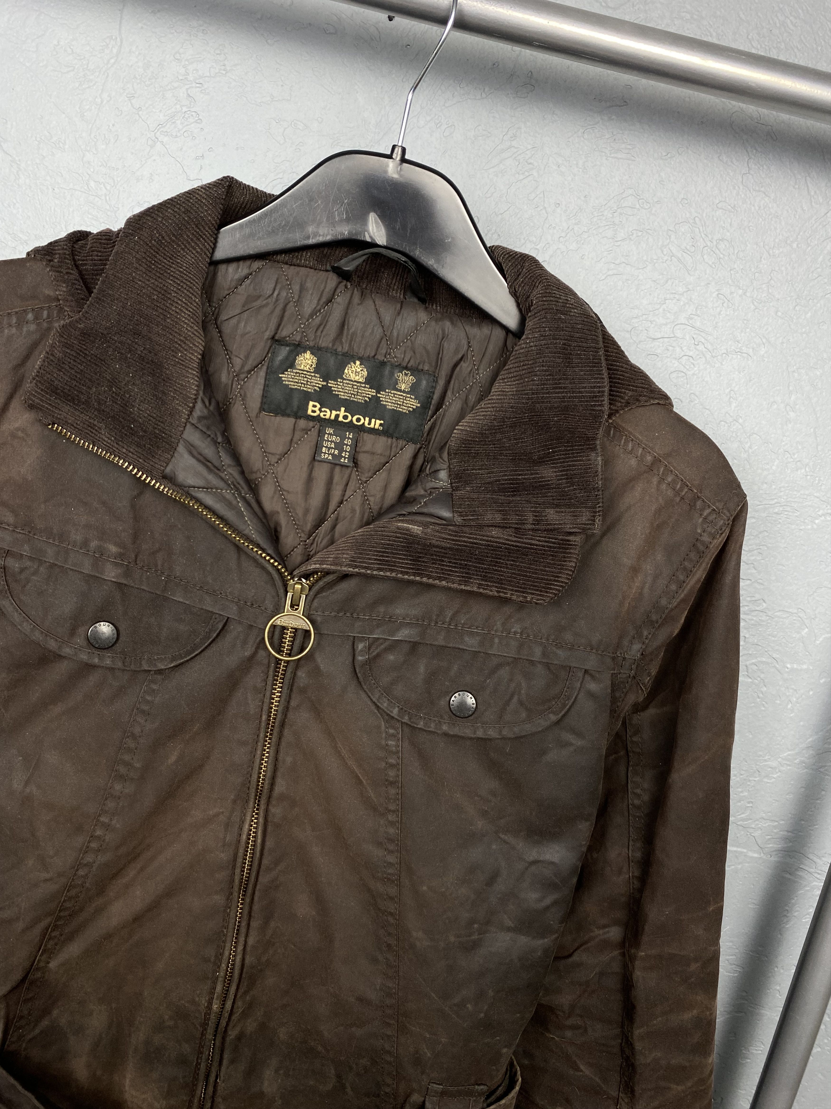 Barbour Barbour Vintage Womens Cameron Wax Jacket Size L / US 10 / IT 46 - 3 Thumbnail