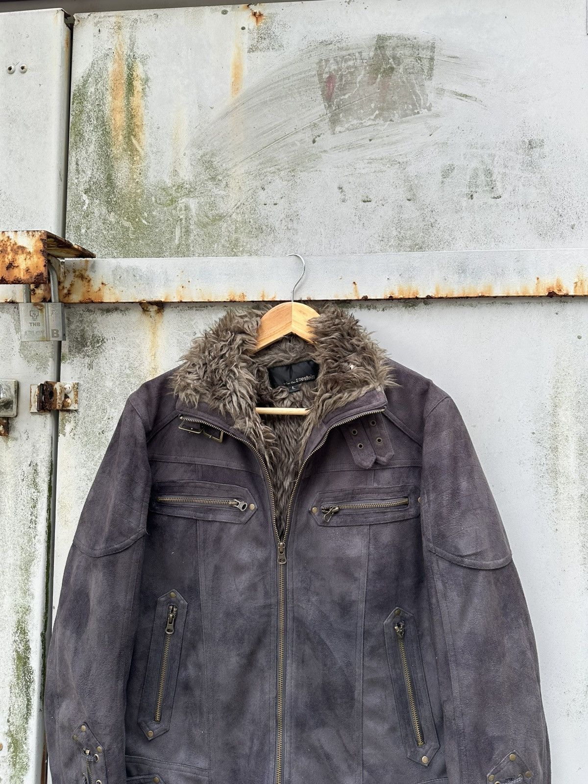 Vintage 👹Vintage Apestein Black Suede Fleece Lined Jacket Size US M / EU 48-50 / 2 - 4 Thumbnail