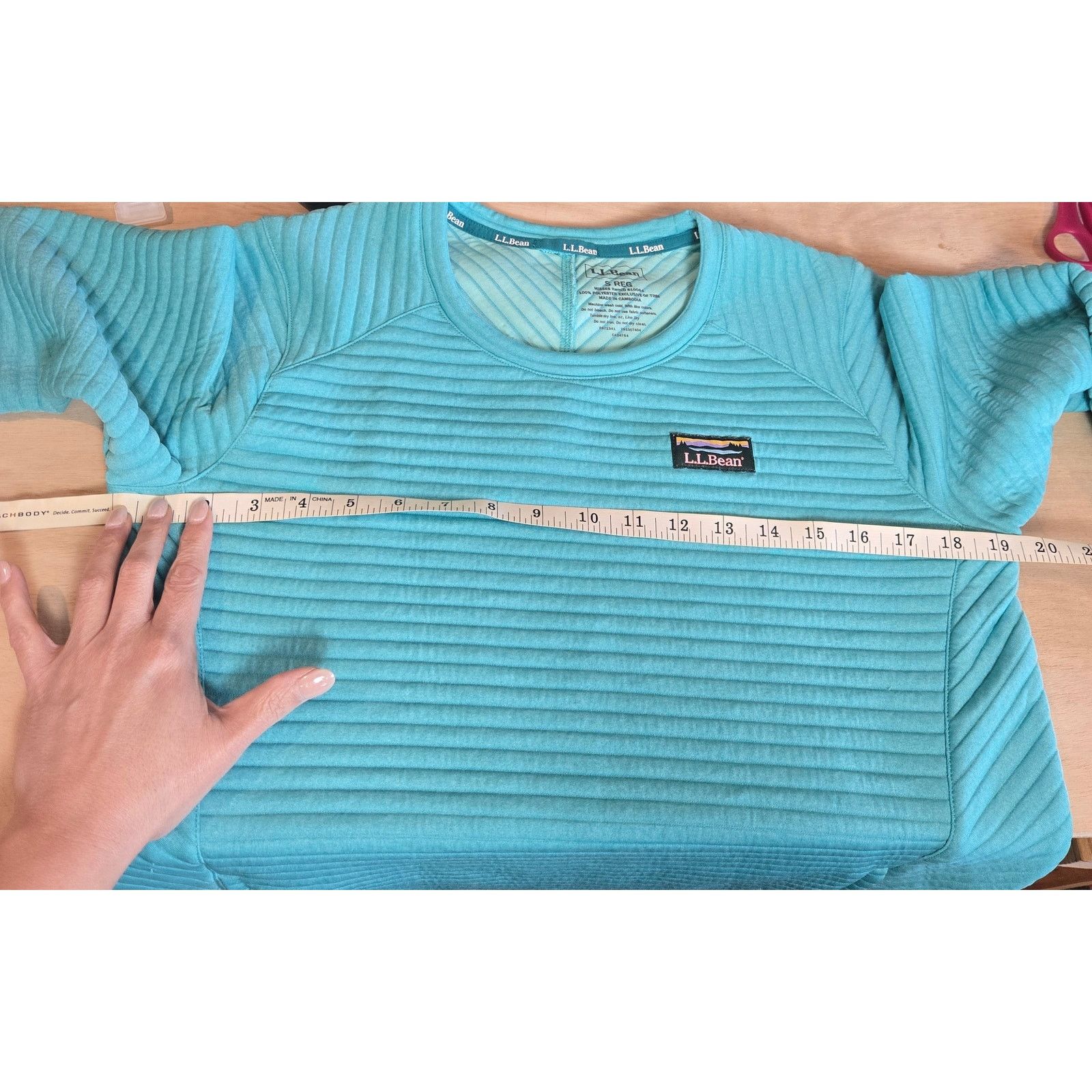 L.L. Bean L. L. Bean Airlight Ribbed Pullover Crew Neck Women's S teal Size S / US 4 / IT 40 - 6 Thumbnail