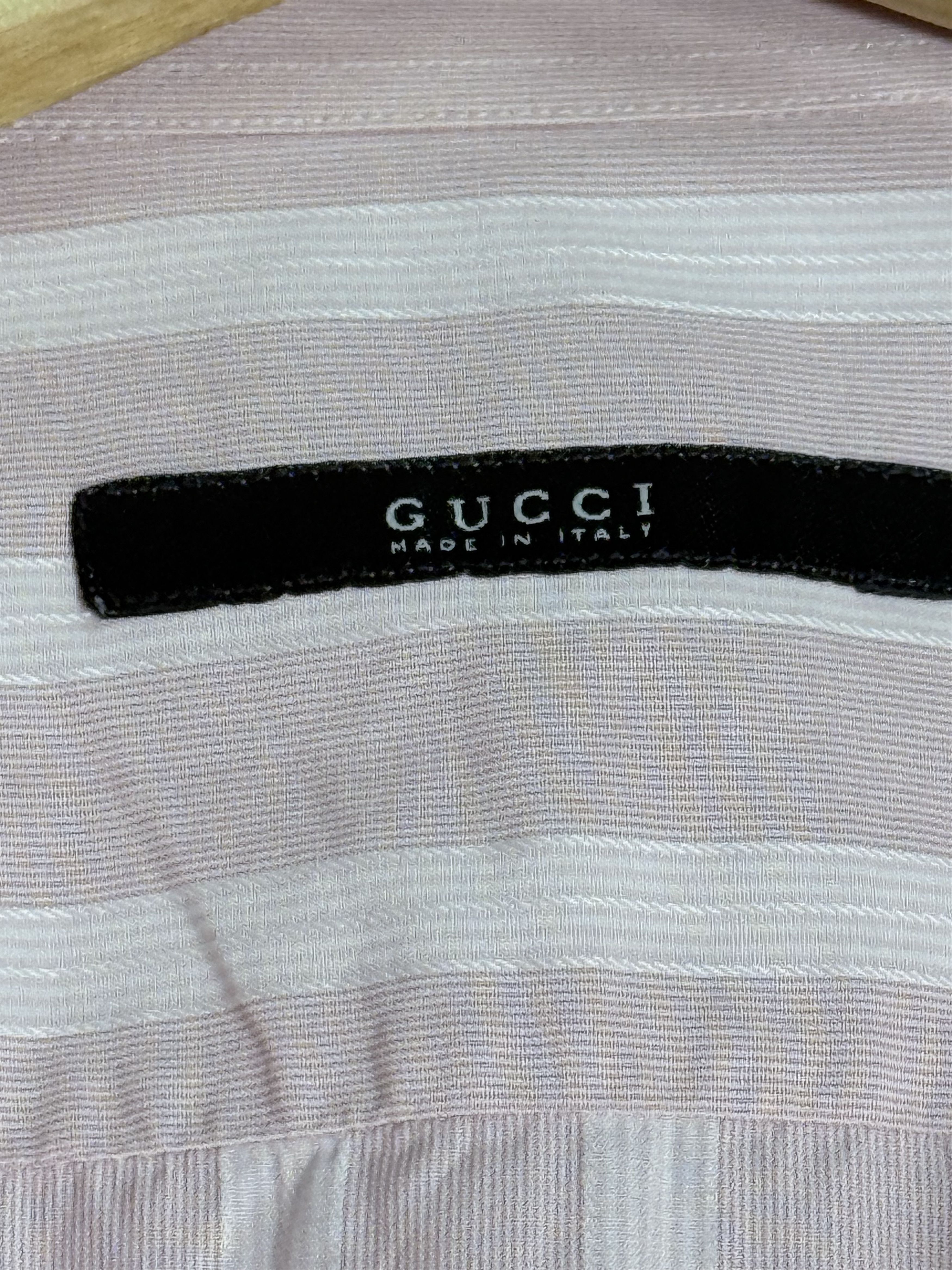 Gucci Tom Ford Gucci Pink Striped Shirt Size US M / EU 48-50 / 2 - 2 Thumbnail