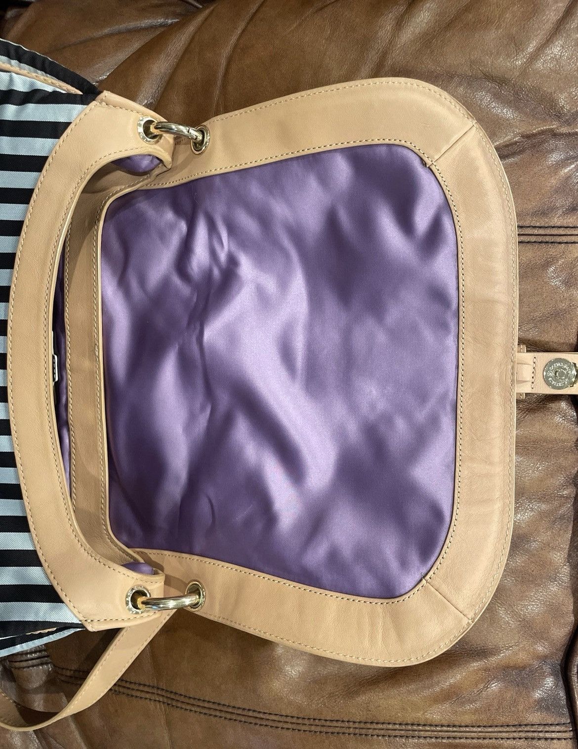 Henri Bendel Henri Bendel The B&W Messenger Centennial Stripe Bag Size ONE SIZE - 10 Thumbnail