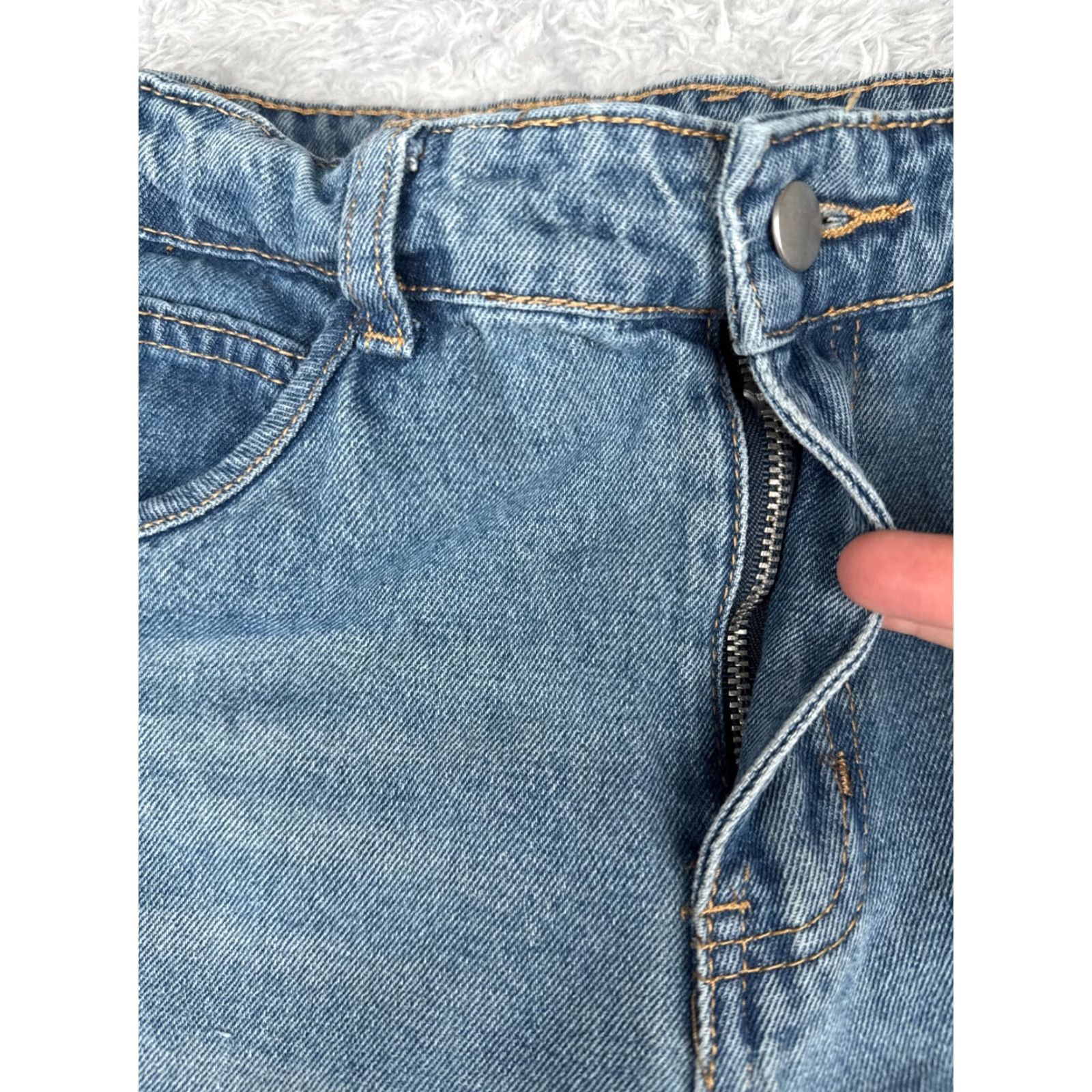 Madewell Madewell Jeans Women 26 Blue Denim Wide-Leg High Rise 26x28 Medium Wash Cotton Blend Womens Size 26" / US 2 / IT 38 - 5 Thumbnail