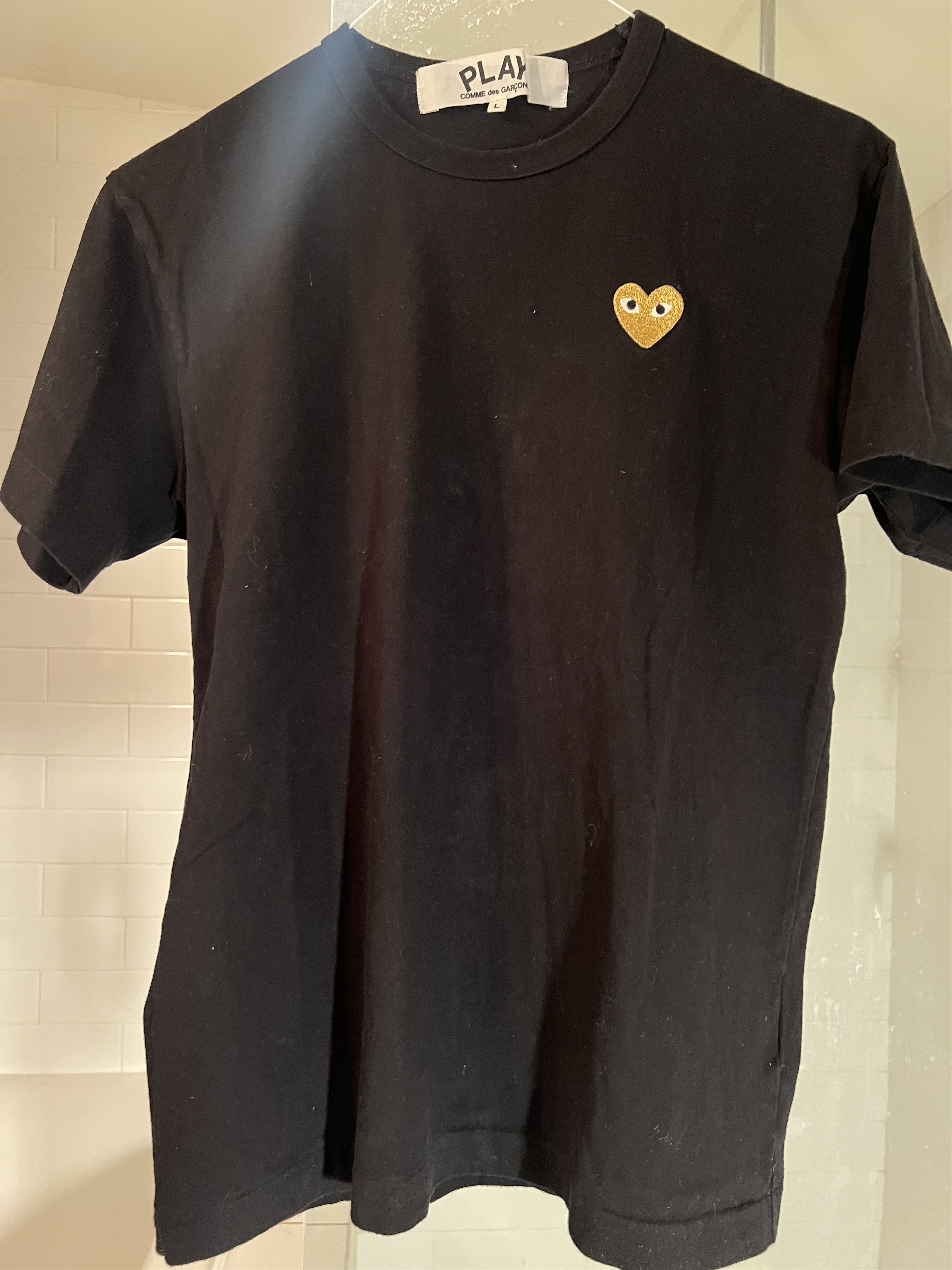Comme des Garcons PLAY cdg play tshirt in black Size US L / EU 52-54 / 3 - 1 Thumbnail
