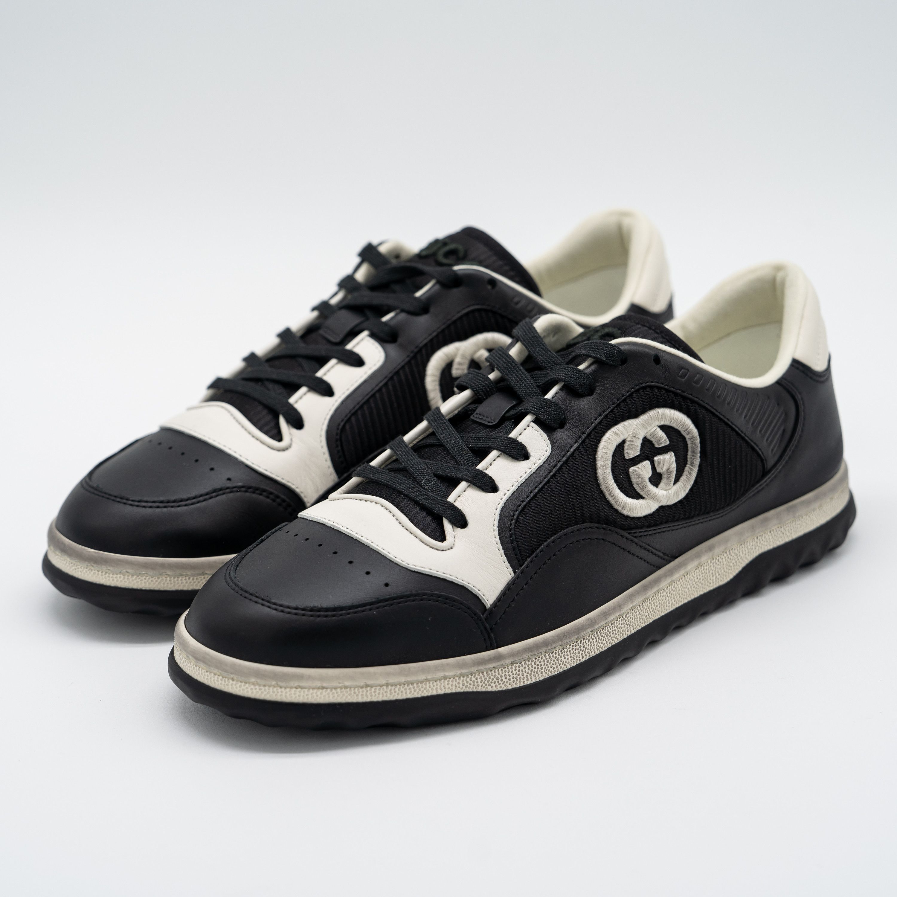 Gucci MAC80 Sneakers Black Off White Leather