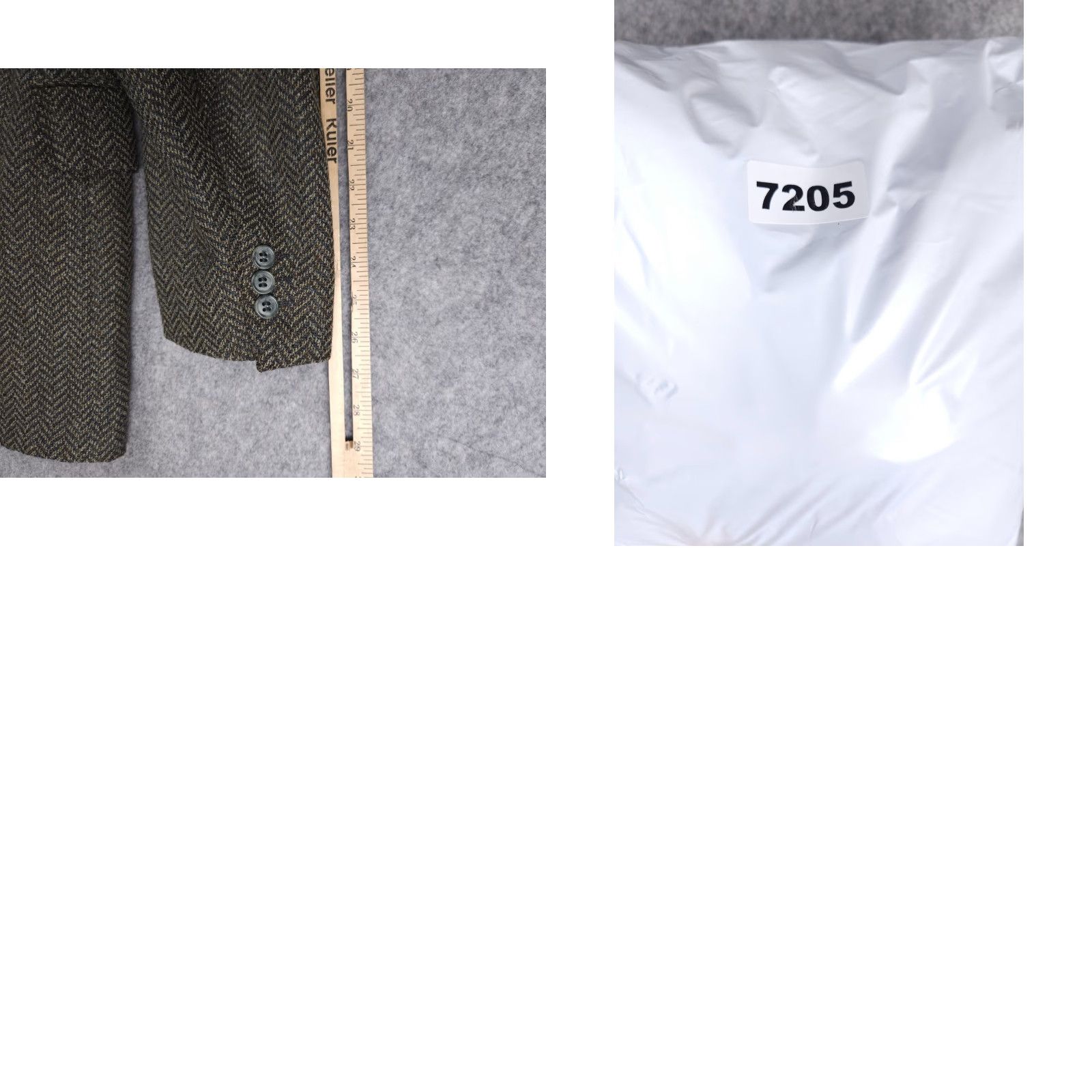 Ermenegildo Zegna Ermenegildo Zegna Blazer Jacket Men 54 Gray Three-Button Wool Peak Lapel Geometric Chevron Pattern Regular Jacket Coat Size 54R - 9 Thumbnail