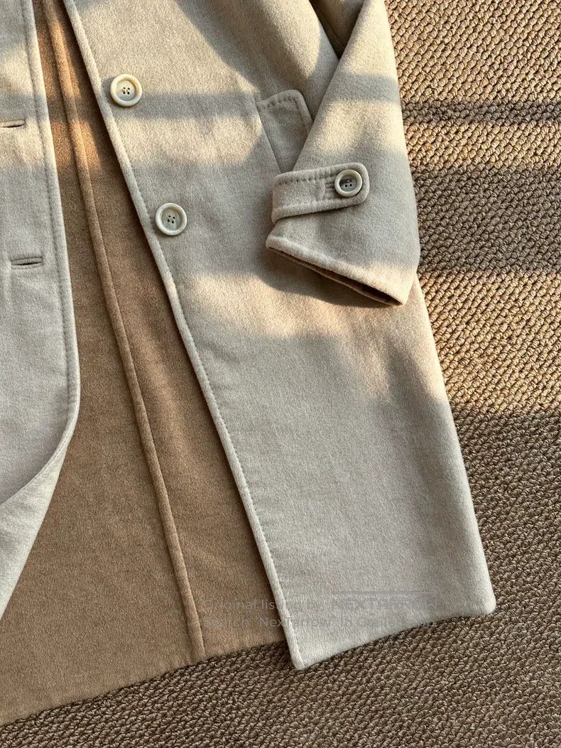 Loro Piana Loro Piana Cashmere single-breasted wool coat, oatmeal col Size XS / US 0-2 / IT 36-38 - 3 Thumbnail
