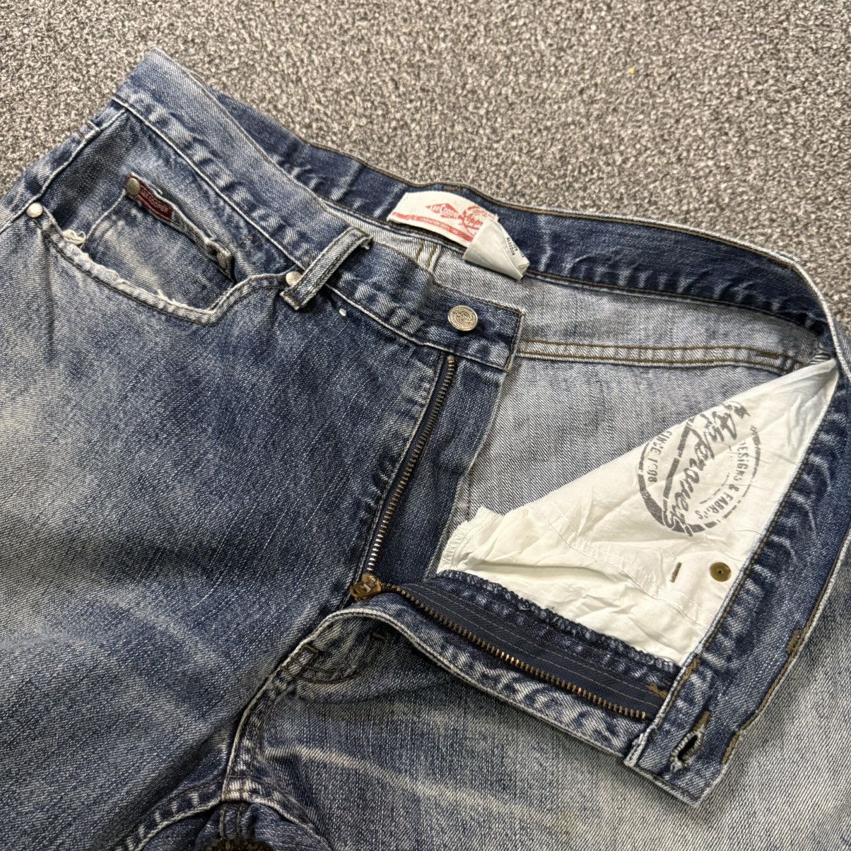 Seditionaries 1988 Casual Urban Lee Cooper Distressed WideLeg Denim Size US 36 / EU 52 - 11 Thumbnail