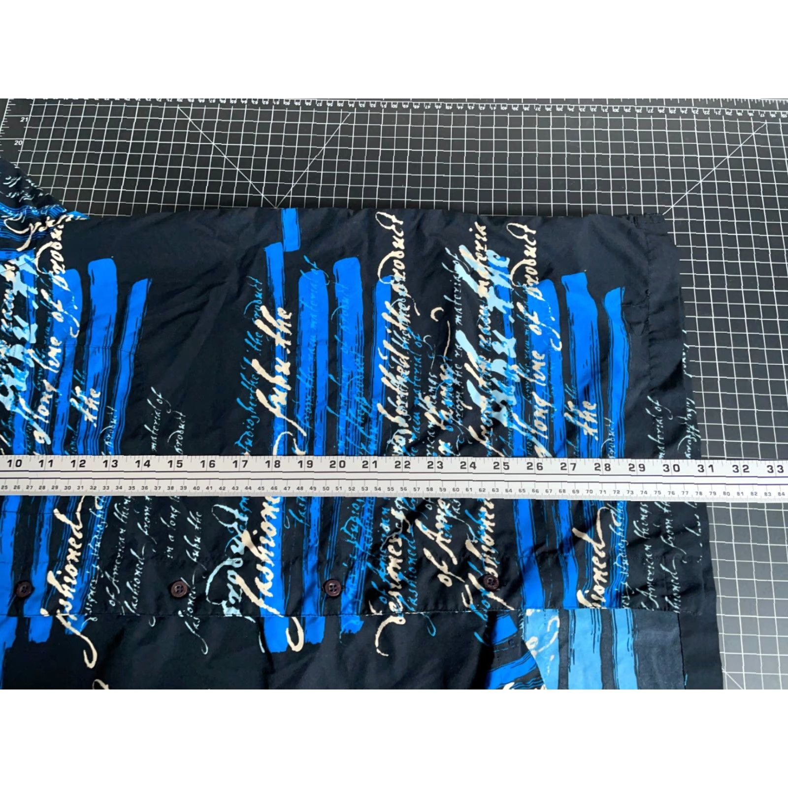 Fubu VINTAGE FUBU AOP Long Sleeve Shirt Mens Large Black Blue Script Polyester Hip Hop 90s Retro Button-Up Size US L / EU 52-54 / 3 - 6 Thumbnail