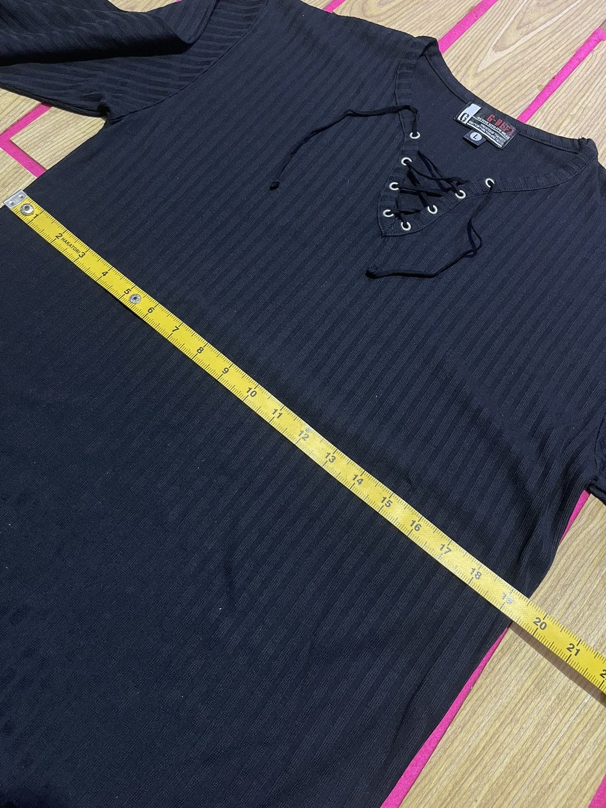 If Six Was Nine G-DEPT Y2K long sleeve t-shirt with drawstring neckline Size US L / EU 52-54 / 3 - 8 Thumbnail