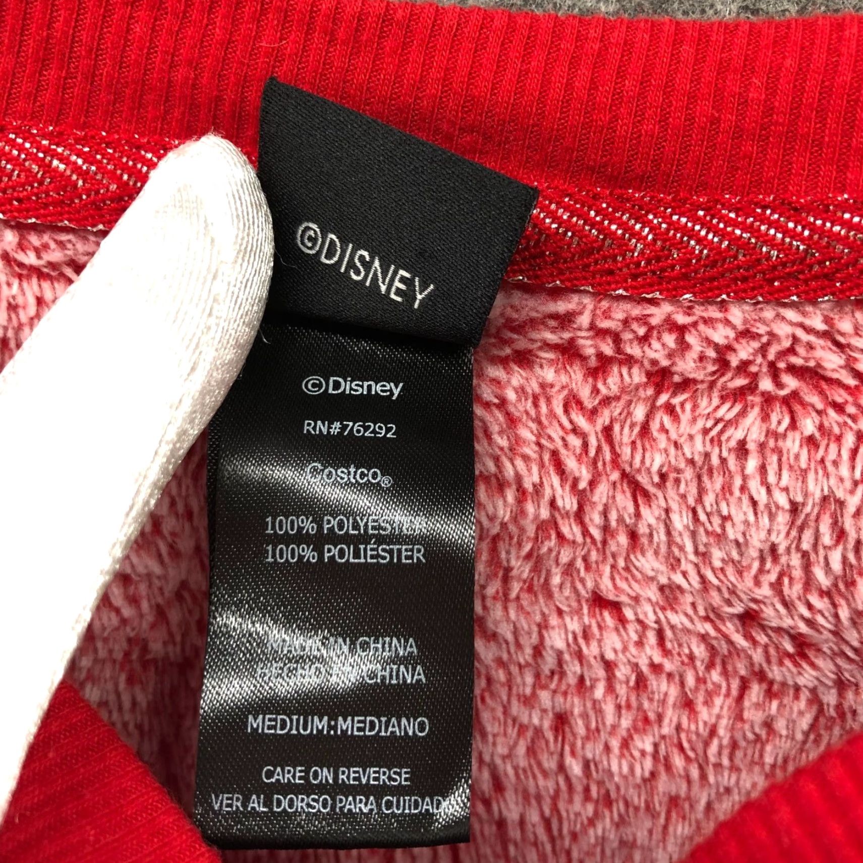 Disney Disney Mickey Mouse Fleece Pajama Set Womens M Red Plush Crewneck 2 Piece Size ONE SIZE - 4 Thumbnail