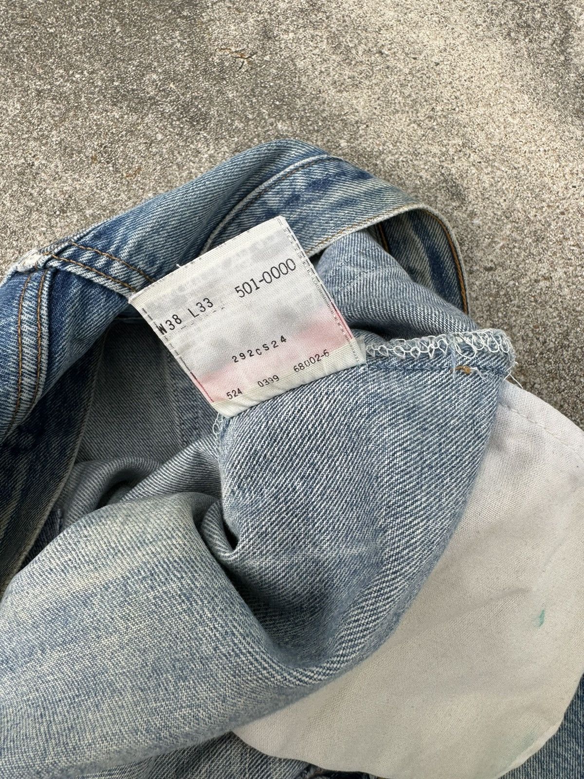 Vintage 90’s Levi’s 501xx Straight Leg Faded Jeans 37x30