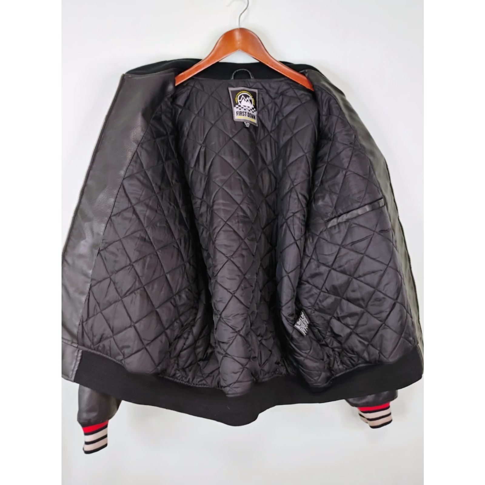 Vintage VINTAGE First Down Jacket Bomber Shirt? Size US XL / EU 56 / 4 - 5 Thumbnail