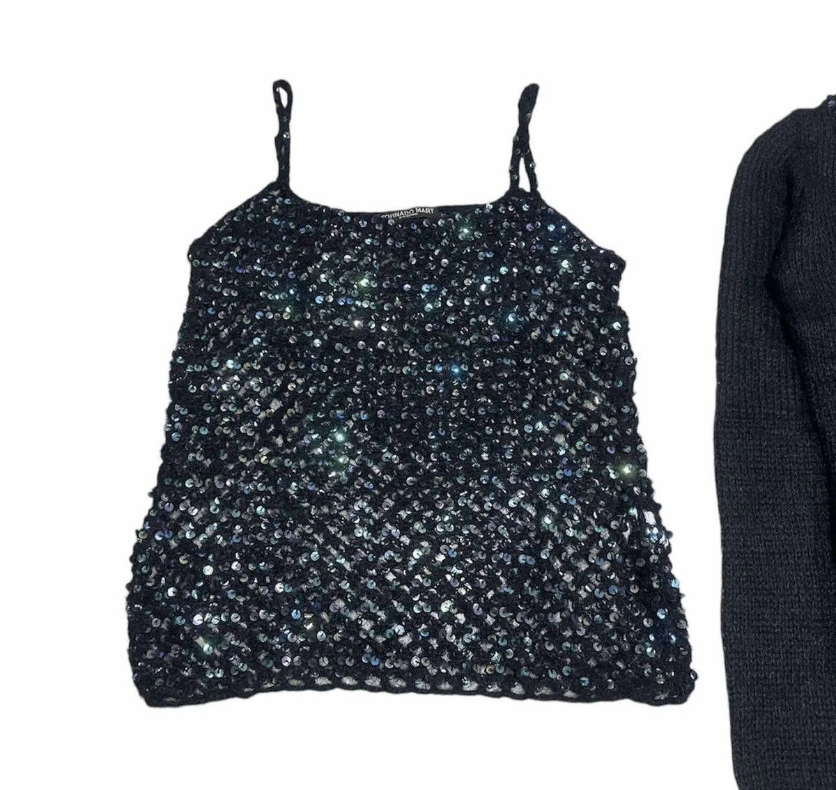 Hysteric Glamour × Japanese Brand × Tornado Mart 🔥Sick Y2K Tornado Mart Knit Cardigan Sequin & Camisole Set Size M / US 6-8 / IT 42-44 - 4 Thumbnail