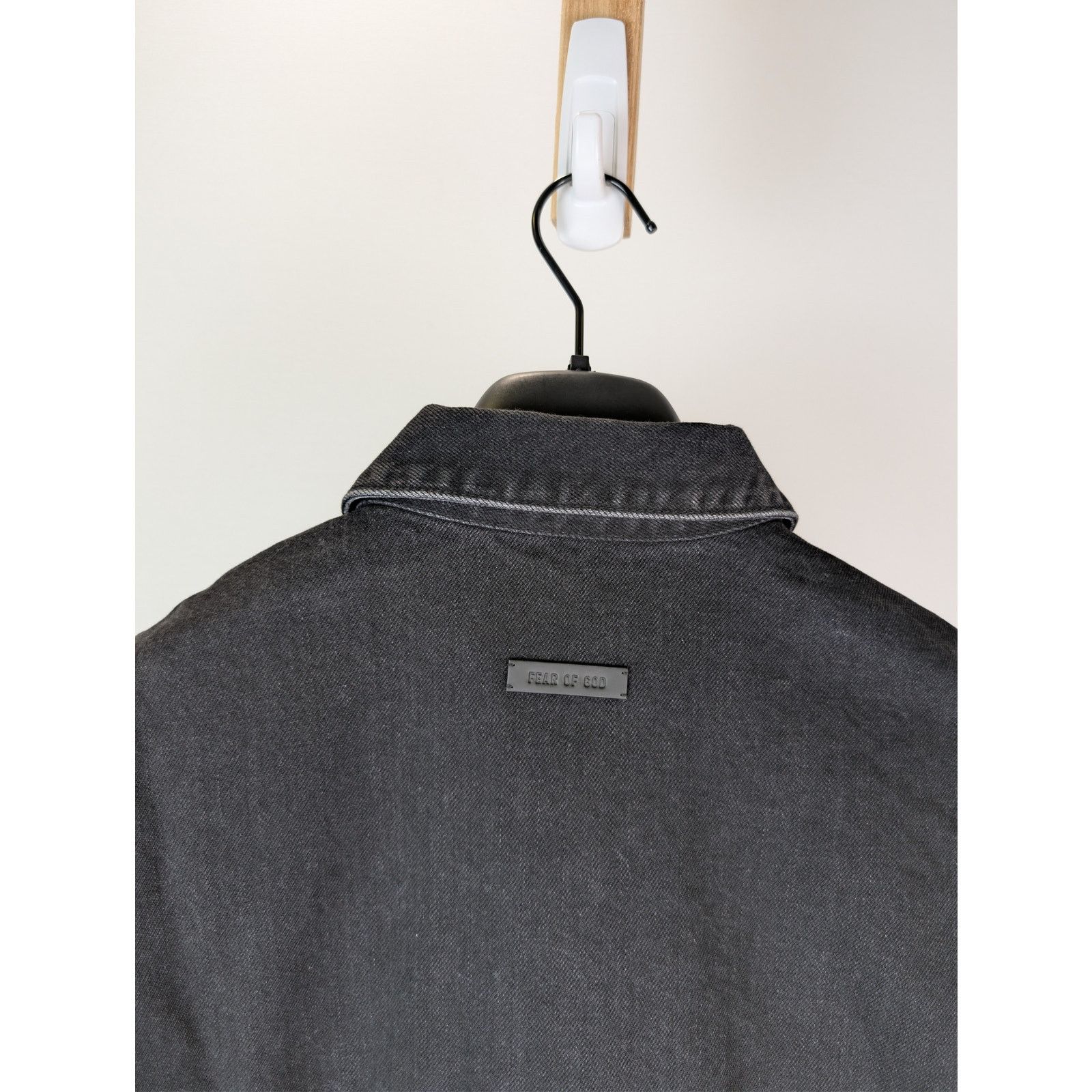 Fear of God o1rshd1 Canvas Utility Trucker Denim Jacket in Black Size US XL / EU 56 / 4 - 16 Thumbnail