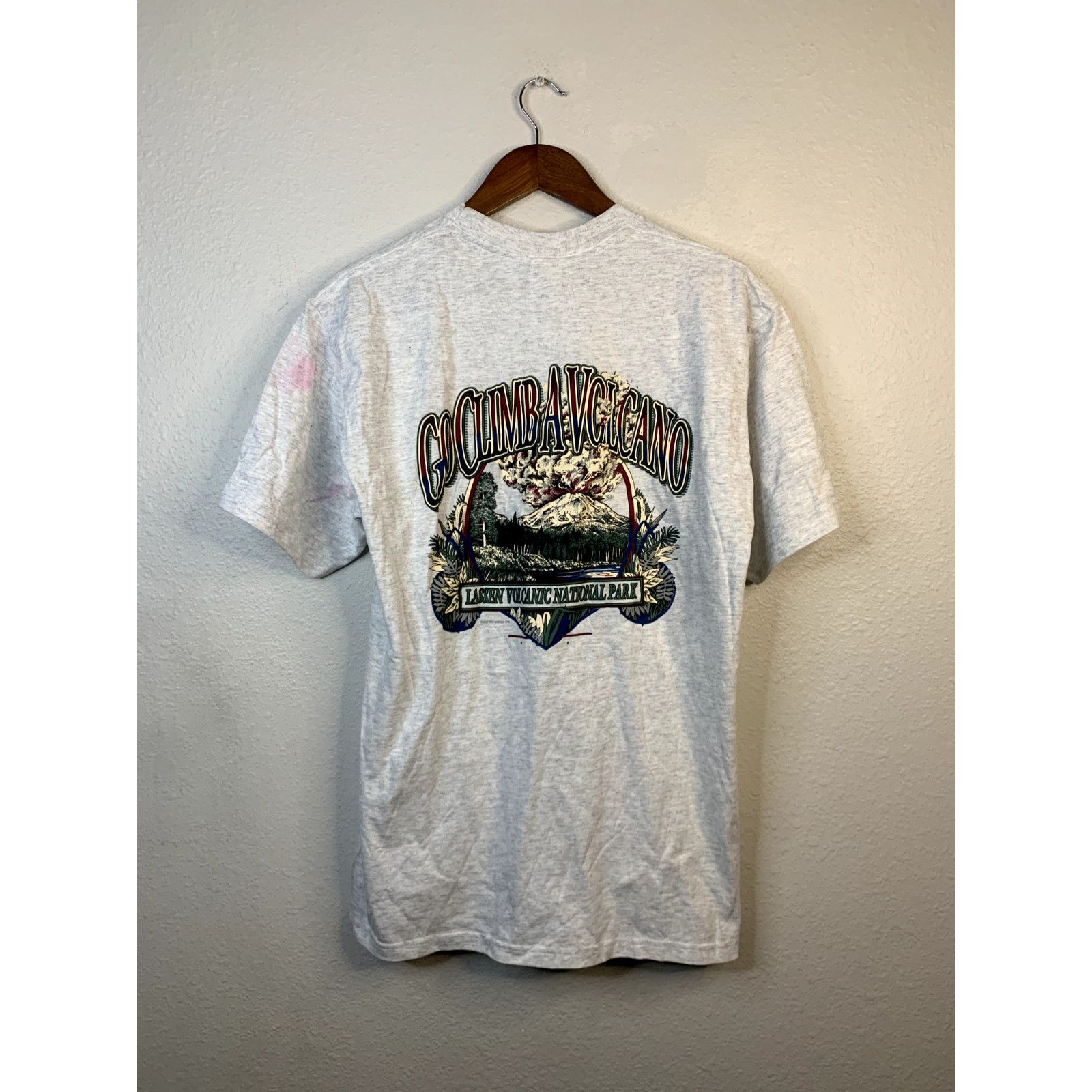 Jerzees Vintage Volcano Shirt Jerzees Go Climb Lassen Volcanic Tee L Size US L / EU 52-54 / 3 - 1 Thumbnail