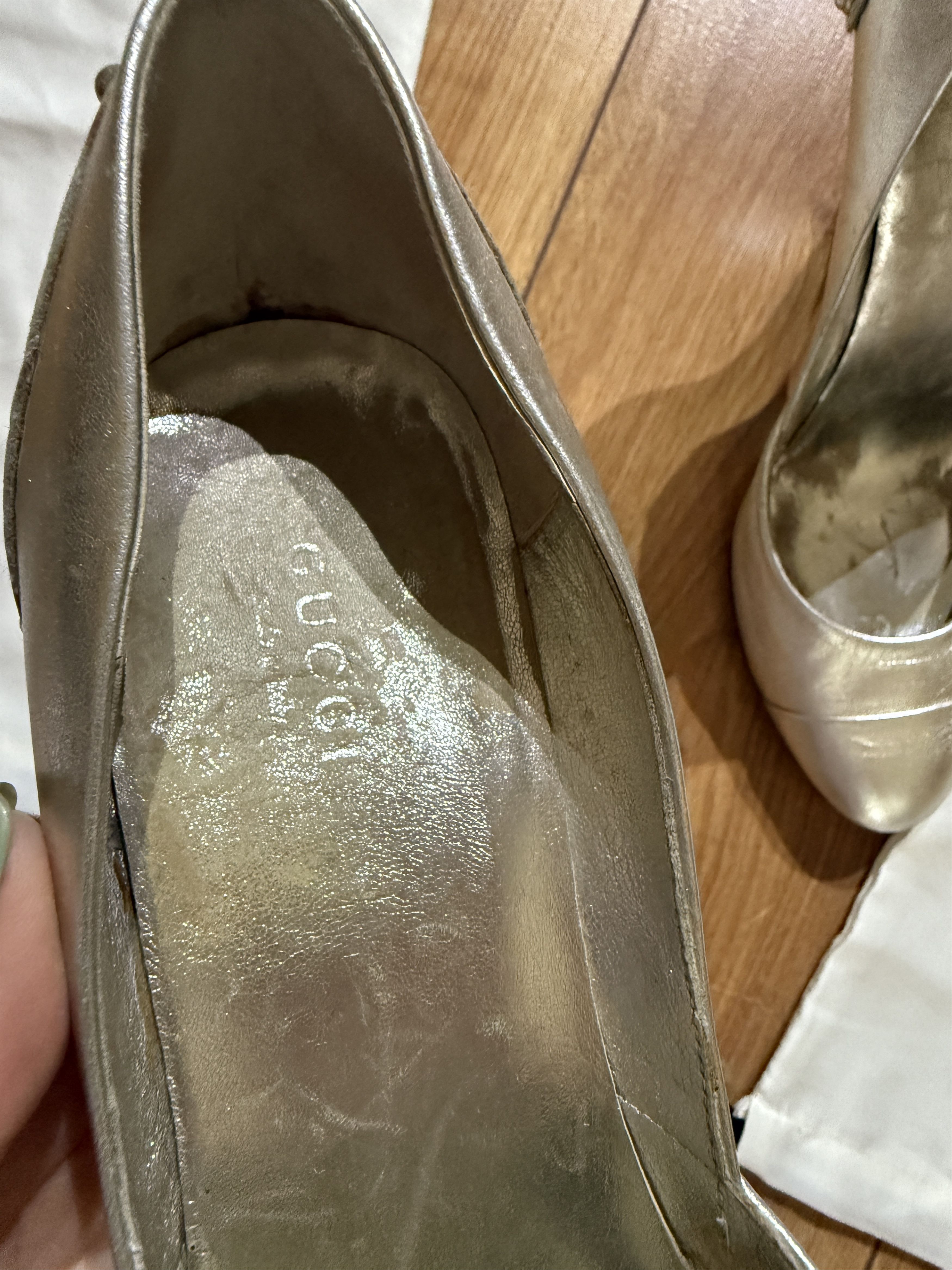 Gucci Gucci silver GG heels Size US 7 / IT 37 - 11 Thumbnail