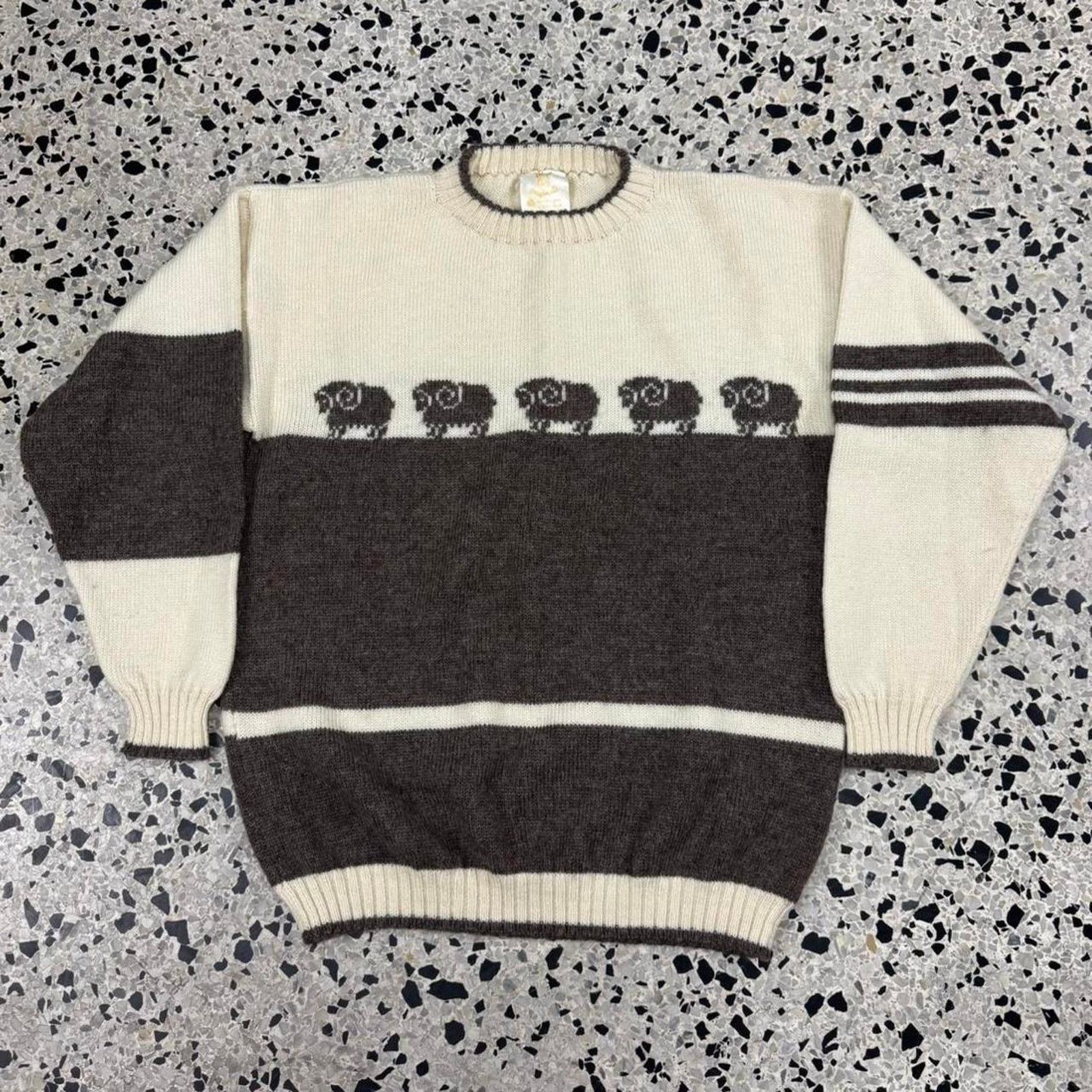 Vintage × Woolrich Woolen Mills VINTAGE TRIAN ORIGINALS PURE NEW WOOL COUNTING SHEEP SWEATER Size US M / EU 48-50 / 2 - 1 Thumbnail