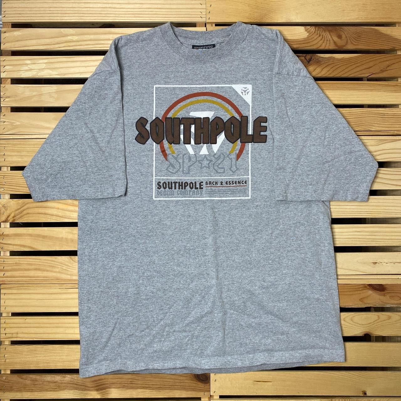 Southpole Vintage Southpole Gray Y2K Hip Hop Tee Size Large Size US L / EU 52-54 / 3 - 1 Thumbnail