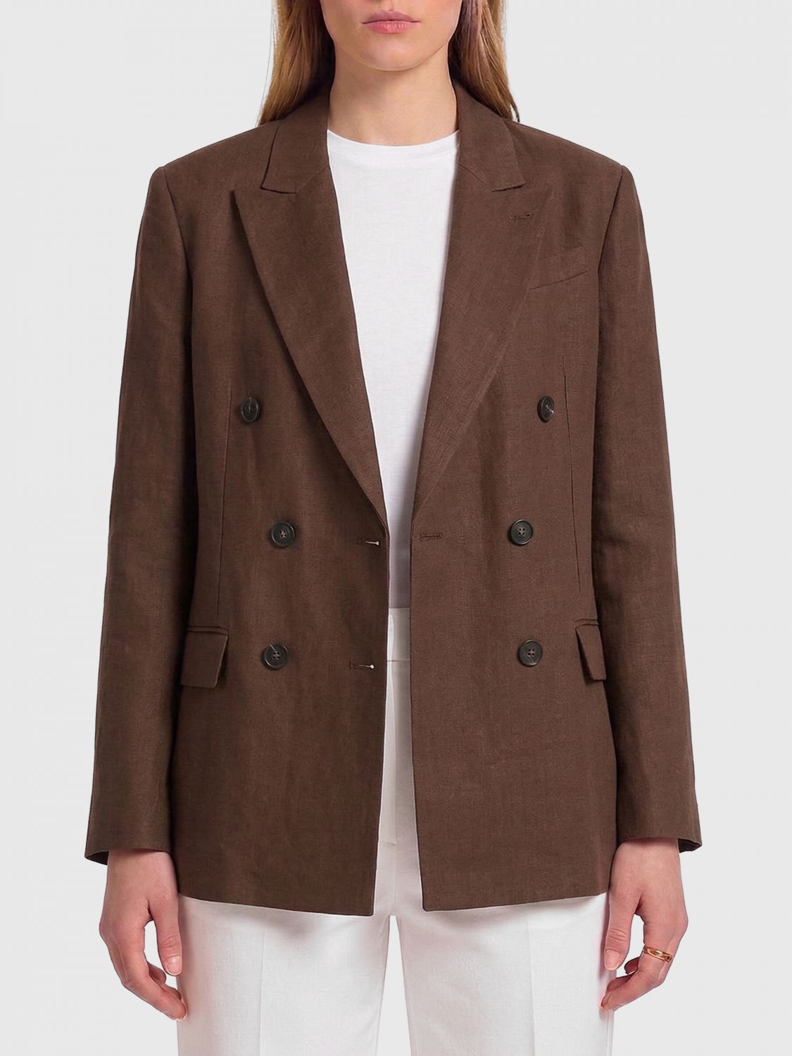 Brunello Cucinelli Brunello Cucinelli Jacket Woman Brown Size S / US 4 / IT 40 - 1 Thumbnail