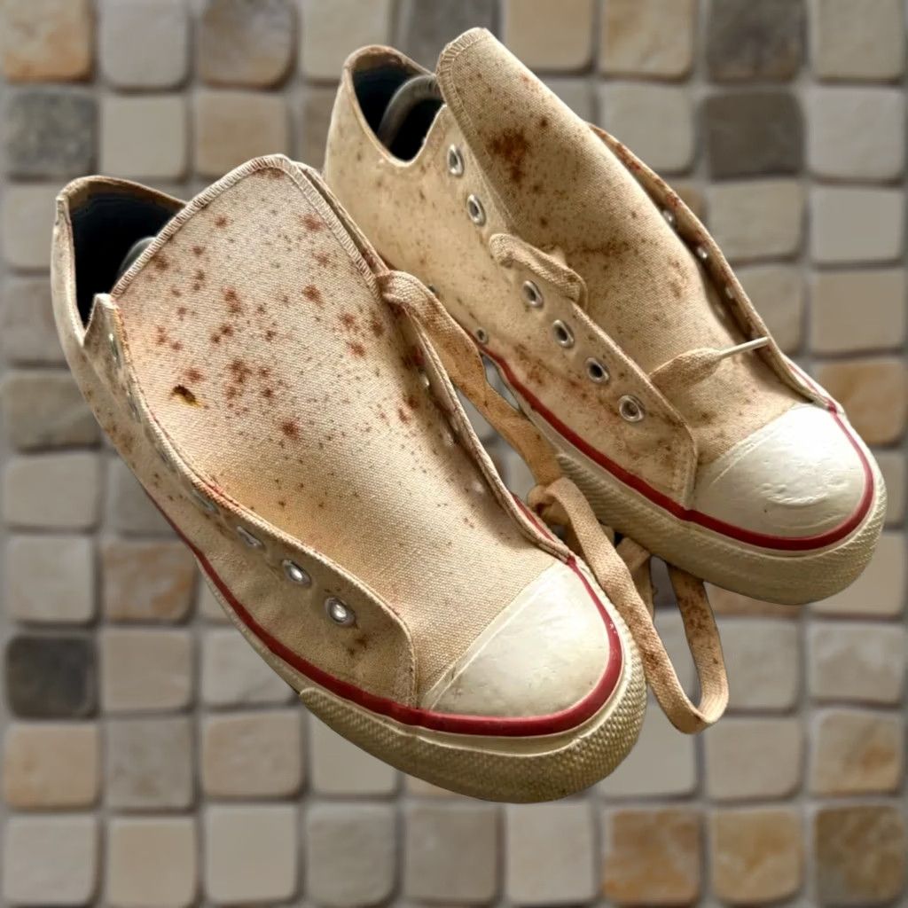 Bata VINTAGE Bata Bullets Converse Copies Sneakers Size 10.5 NOS Men White 60s Size US 11 / EU 44 - 1 Thumbnail