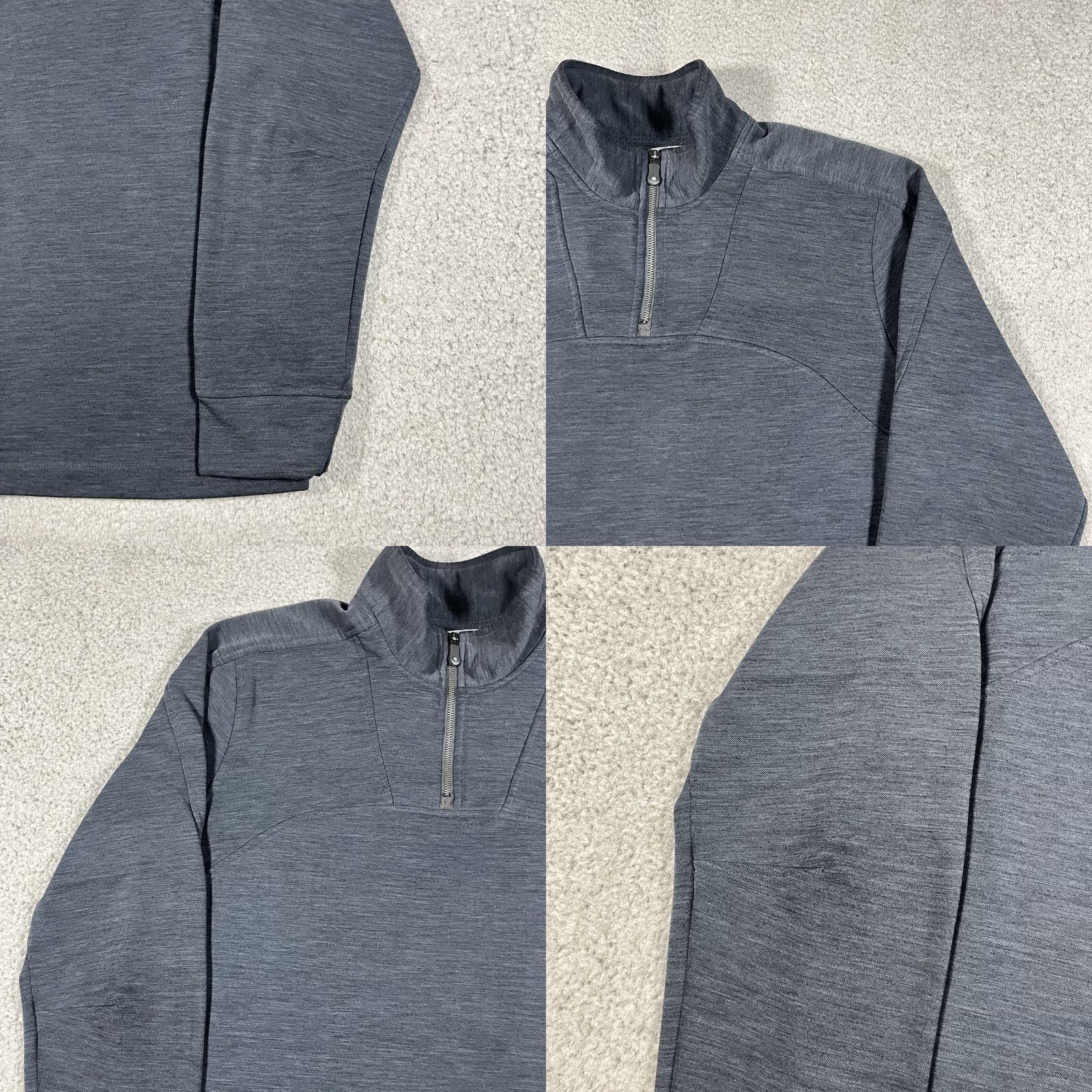 Vintage QOR 1/4 Zip Pullover Mens L Blue Sweatshirt Performance Hiking Outdoor Fleece Size US L / EU 52-54 / 3 - 8 Thumbnail