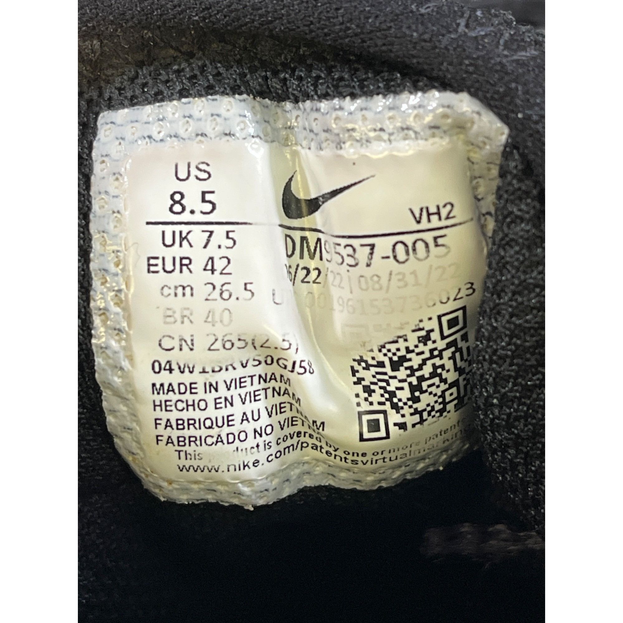 Nike Nike Air Max System Mens Black Running Sneakers Size 8.5 SKU Size US 8.5 / EU 41-42 - 9 Thumbnail