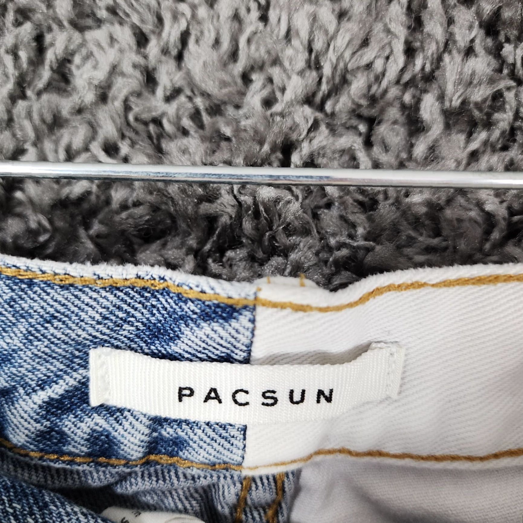 Pacsun PACSUN Womens Straight High Rise Blue White Jeans Size 27 Colorful Size 27" / US 4 / IT 40 - 3 Thumbnail