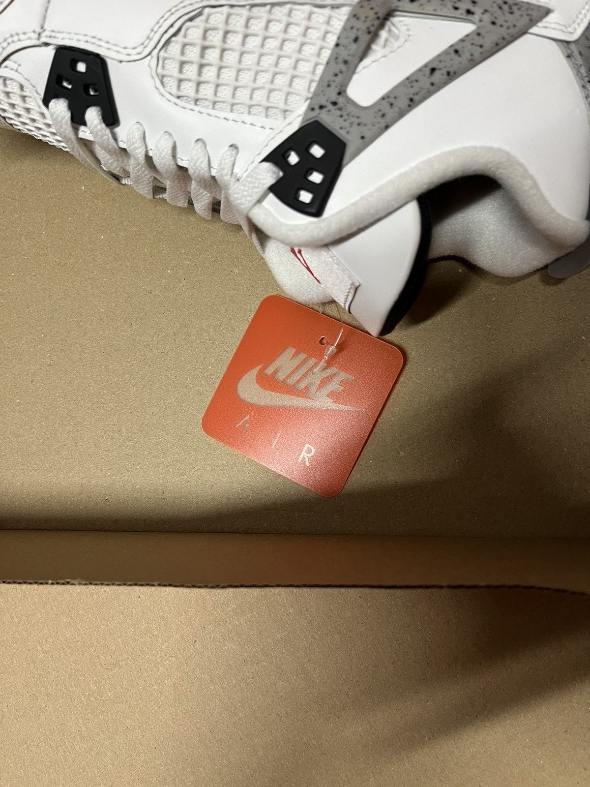 Nike Jordan 4 Retro White Cement Gs Size US 4.5 / IT 34.5 - 7 Thumbnail
